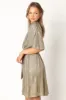 Vivid Mini Dress - Gold sold by Petal & Pup
