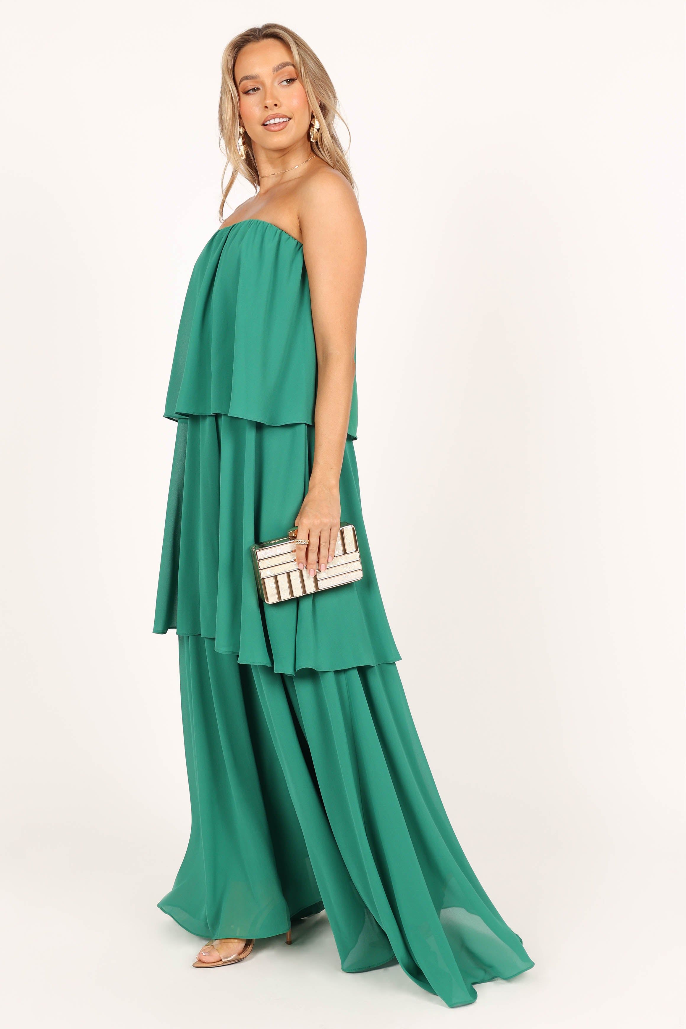 Bloom Strapless Maxi Dress - Green sold by Petal & Pup product image thumbnail 9