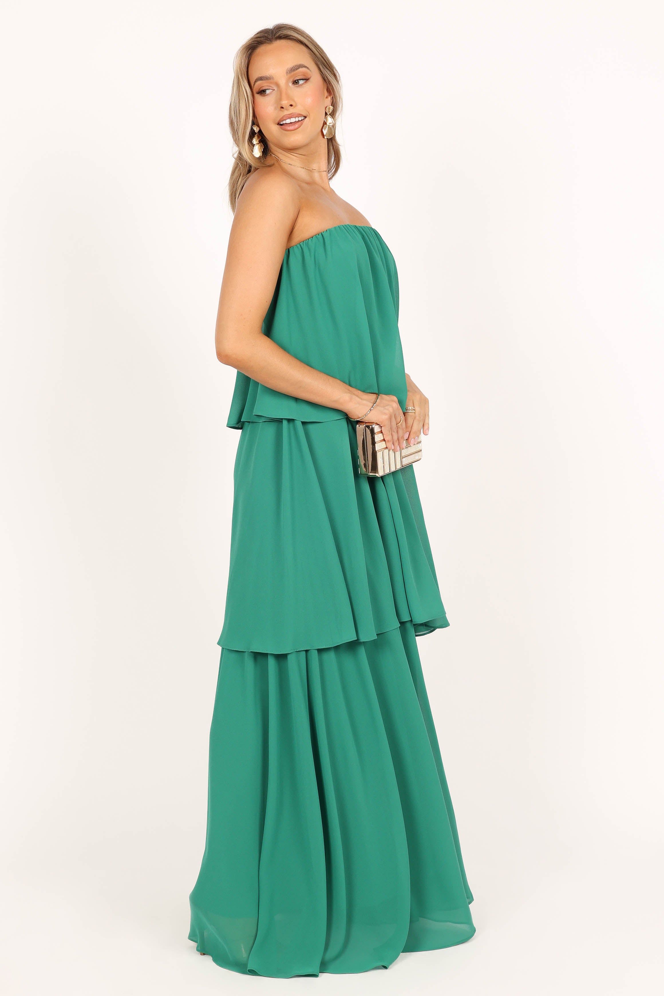 Bloom Strapless Maxi Dress - Green sold by Petal & Pup product image thumbnail 11