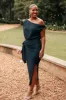 Santiago Off Shoulder Midi Dress - Navy sold by Petal & Pup