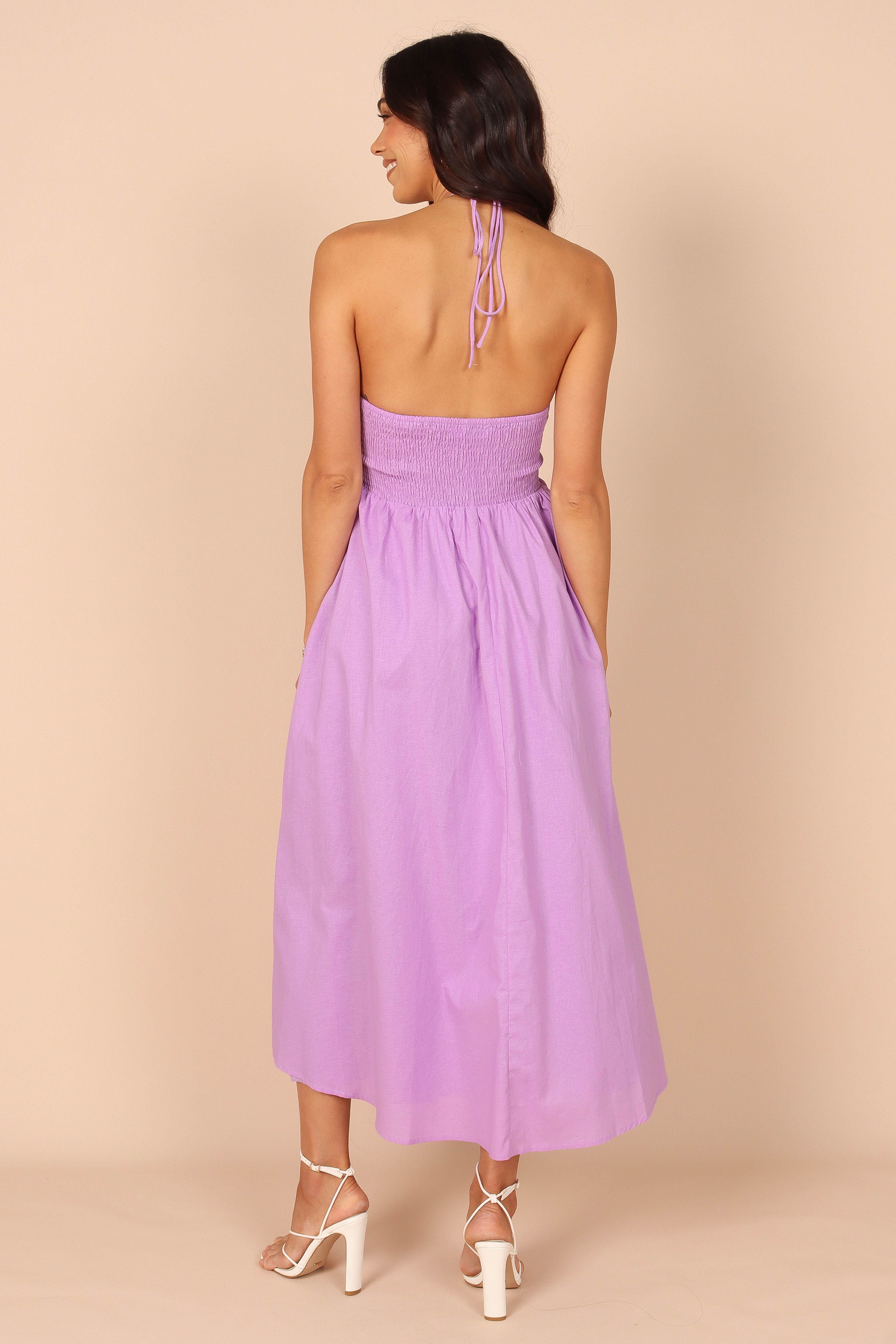 Luminous Cut Out Midi Dress - Lilac sold by Petal & Pup product image thumbnail 2