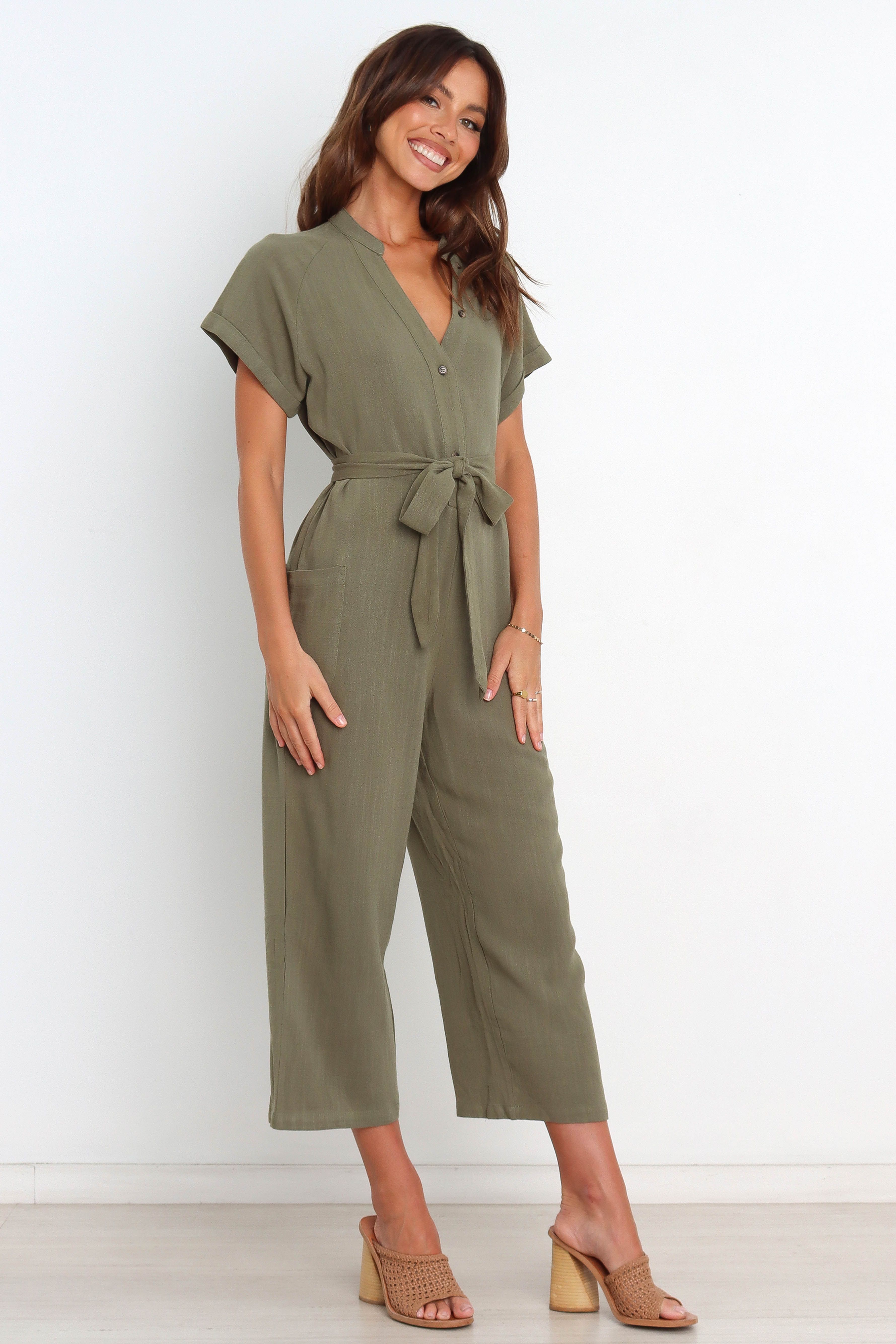 Maverick Jumpsuit - Olive sold by Petal & Pup product image thumbnail 6