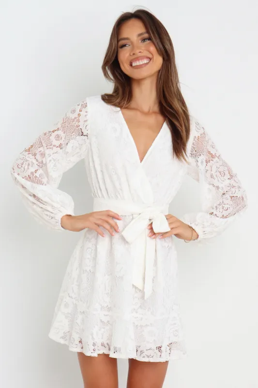 Aria Dress - White sold by Petal & Pup