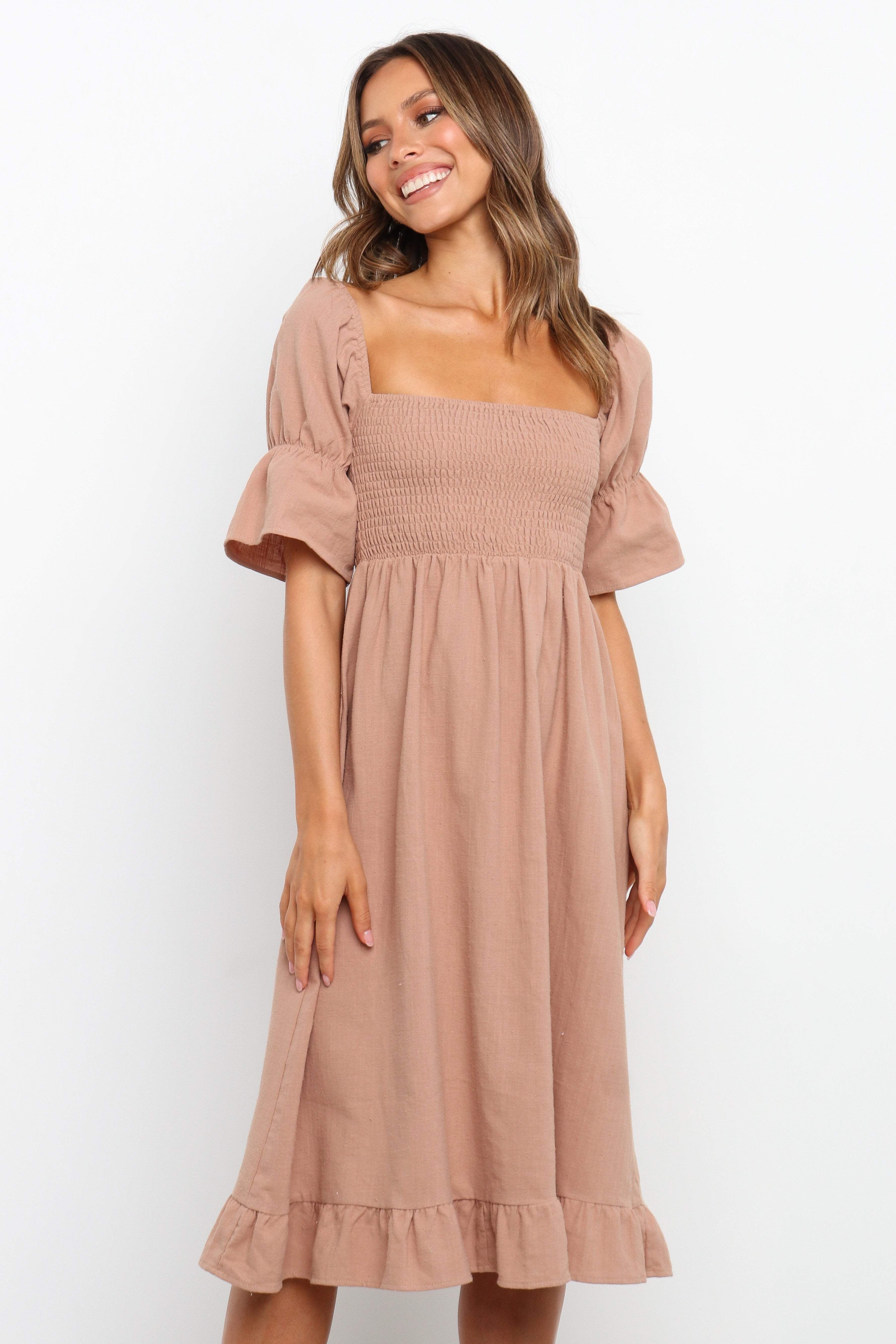 Washington Dress - Brown sold by Petal & Pup