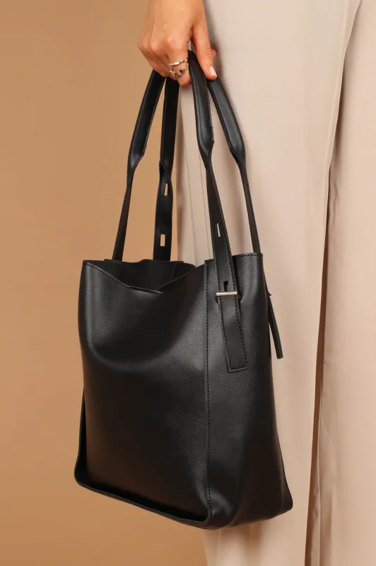 Joan Tote Bag - Black sold by Petal & Pup