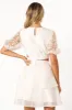 Tabitha Cut Out Mini Dress - Cream sold by Petal & Pup
