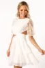 Tabitha Cut Out Mini Dress - Cream sold by Petal & Pup