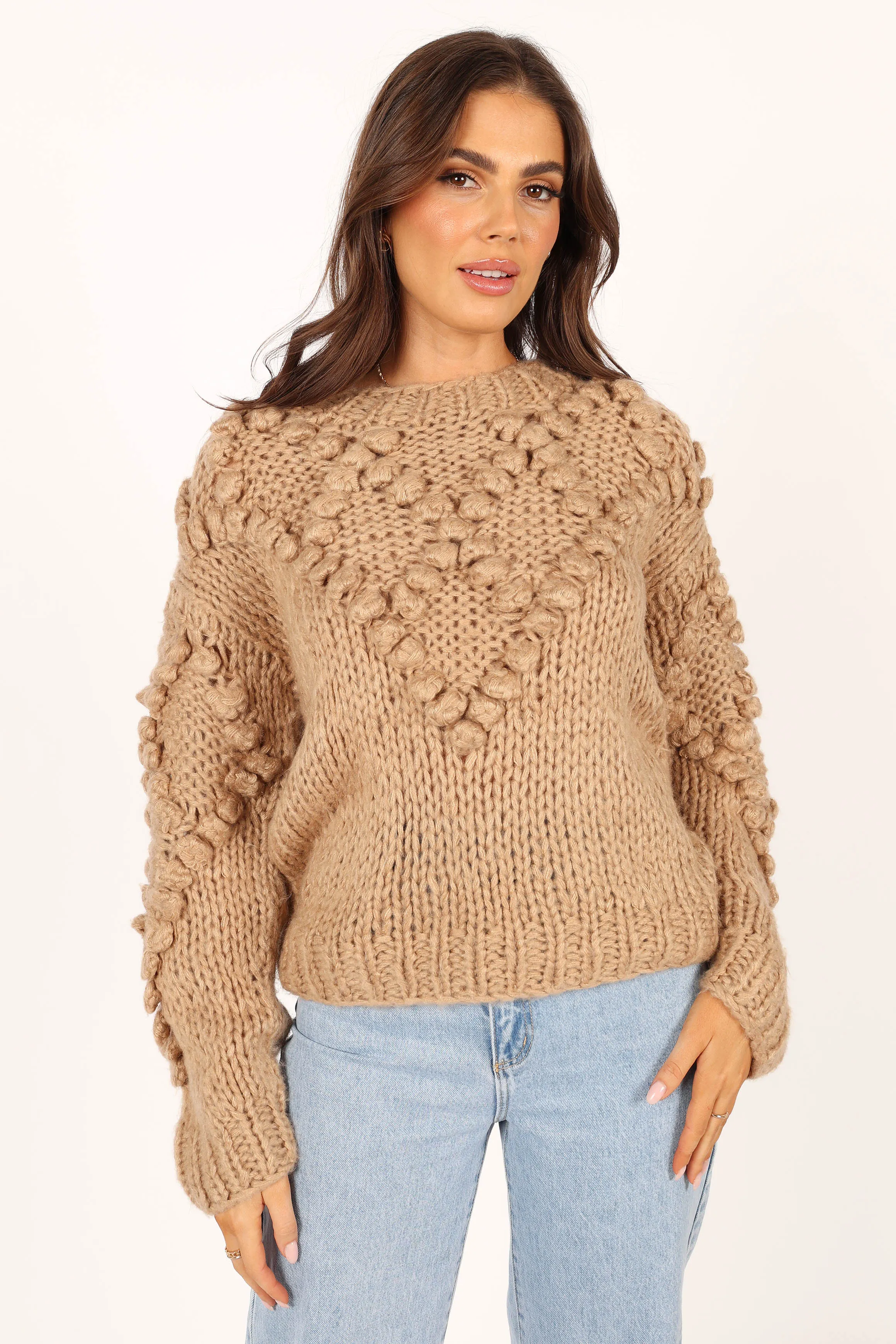 Vida Knit Sweater - Beige sold by Petal & Pup product image thumbnail 4