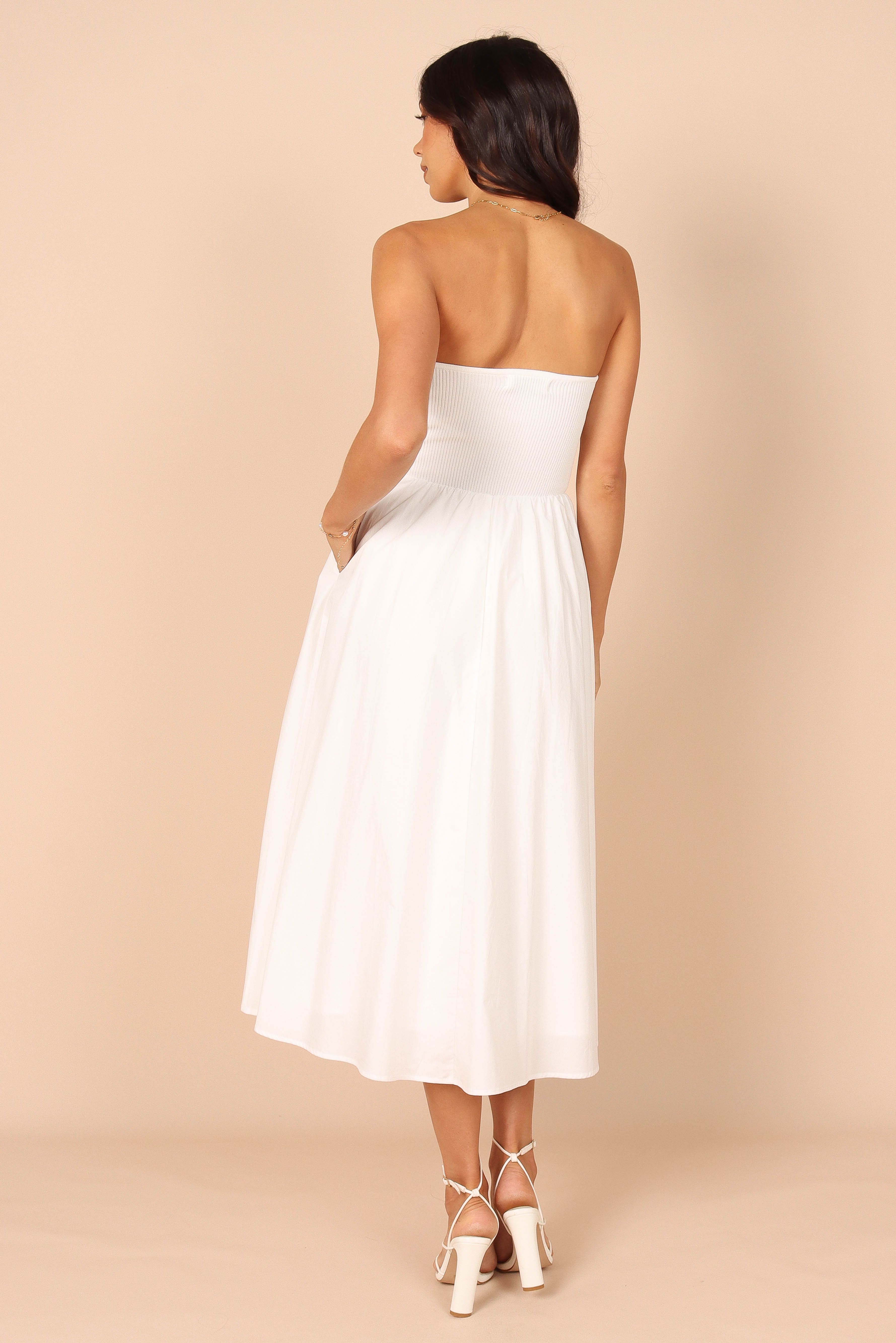 Molly Strapless Dress - Ivory sold by Petal & Pup product image thumbnail 4