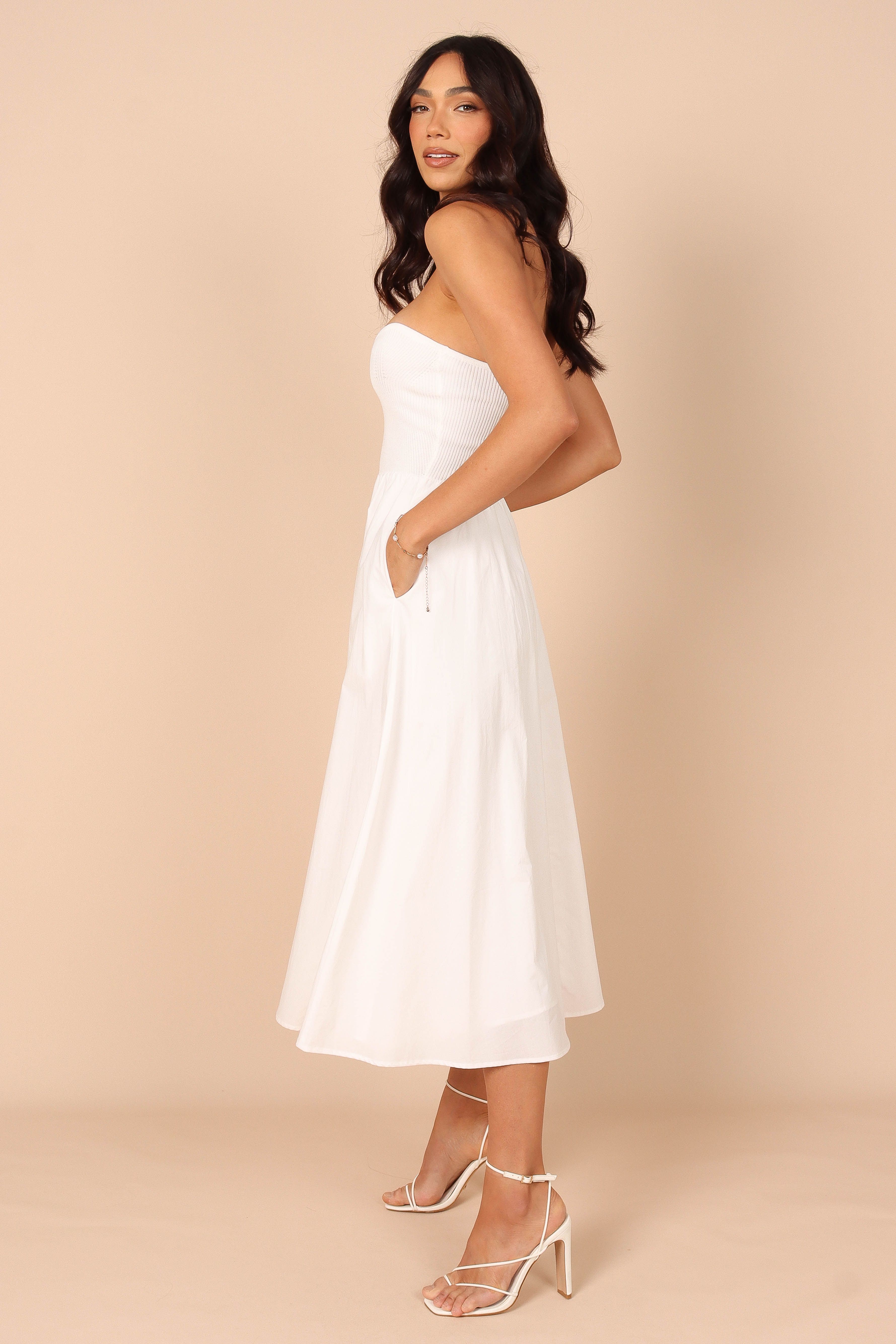 Molly Strapless Dress - Ivory sold by Petal & Pup product image thumbnail 5