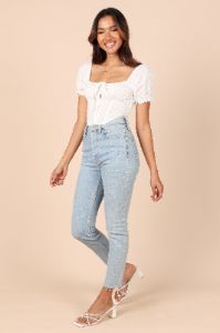 Tiffany Top - White sold by Petal & Pup