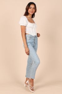 Tiffany Top - White sold by Petal & Pup