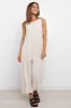 Yardlee Jumpsuit - Beige sold by Petal & Pup