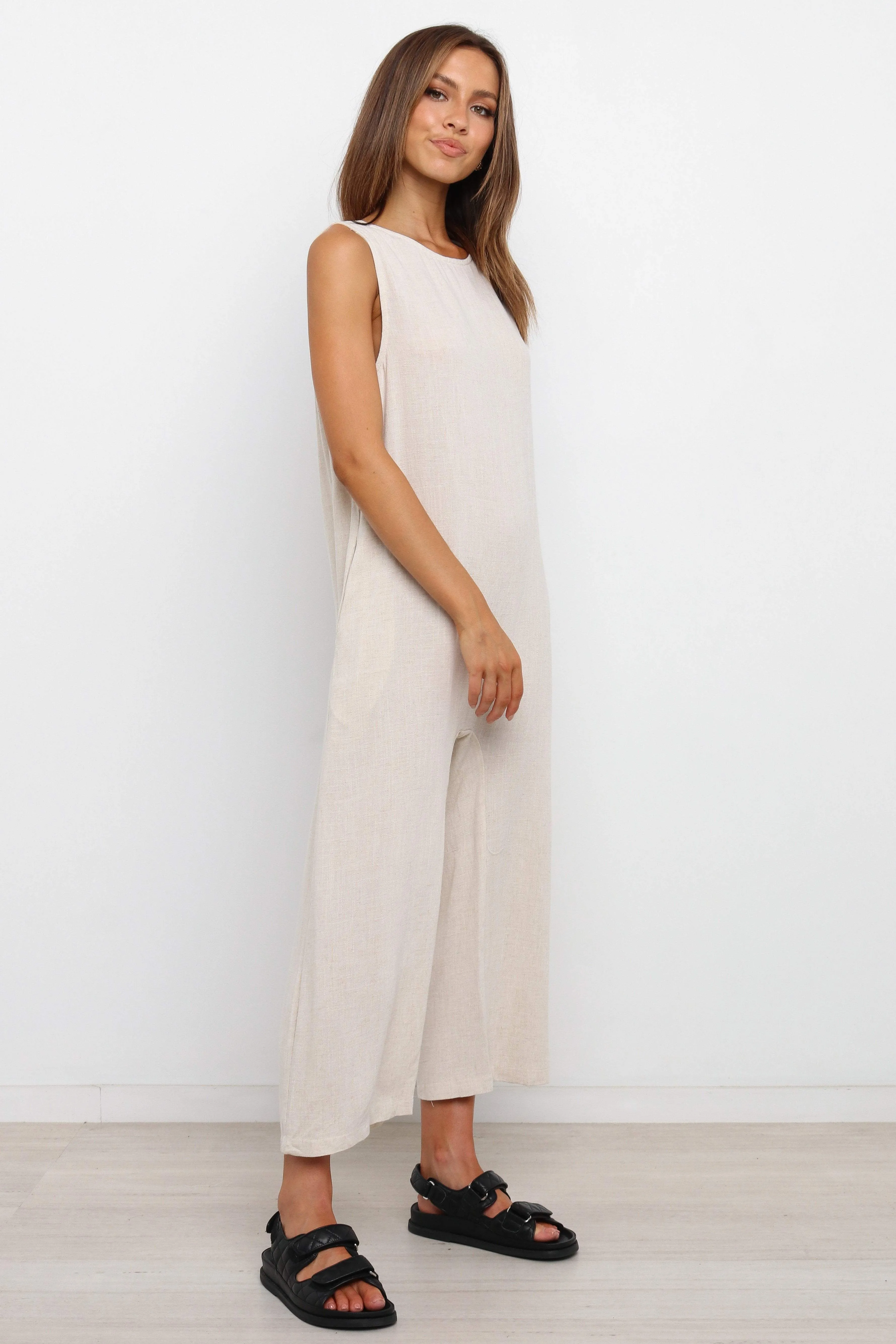Yardlee Jumpsuit - Beige sold by Petal & Pup product image thumbnail 2