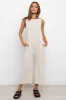 Yardlee Jumpsuit - Beige sold by Petal & Pup