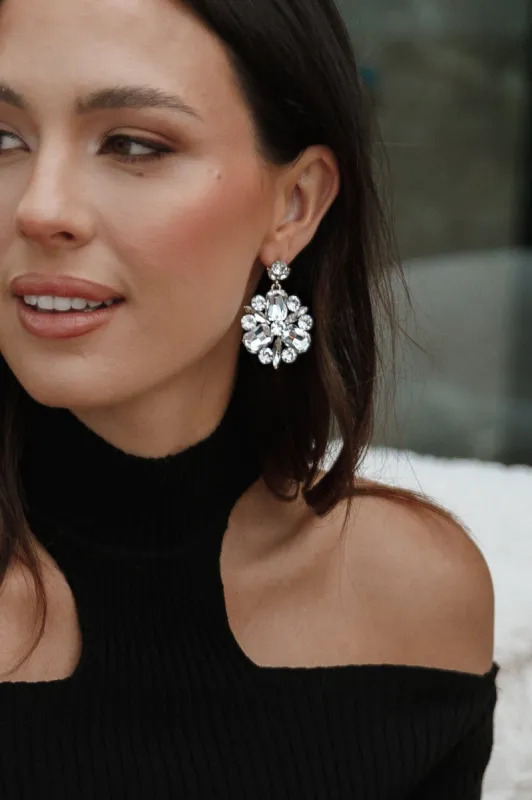 Cynthia Statement Earring - Silver sold by Petal & Pup