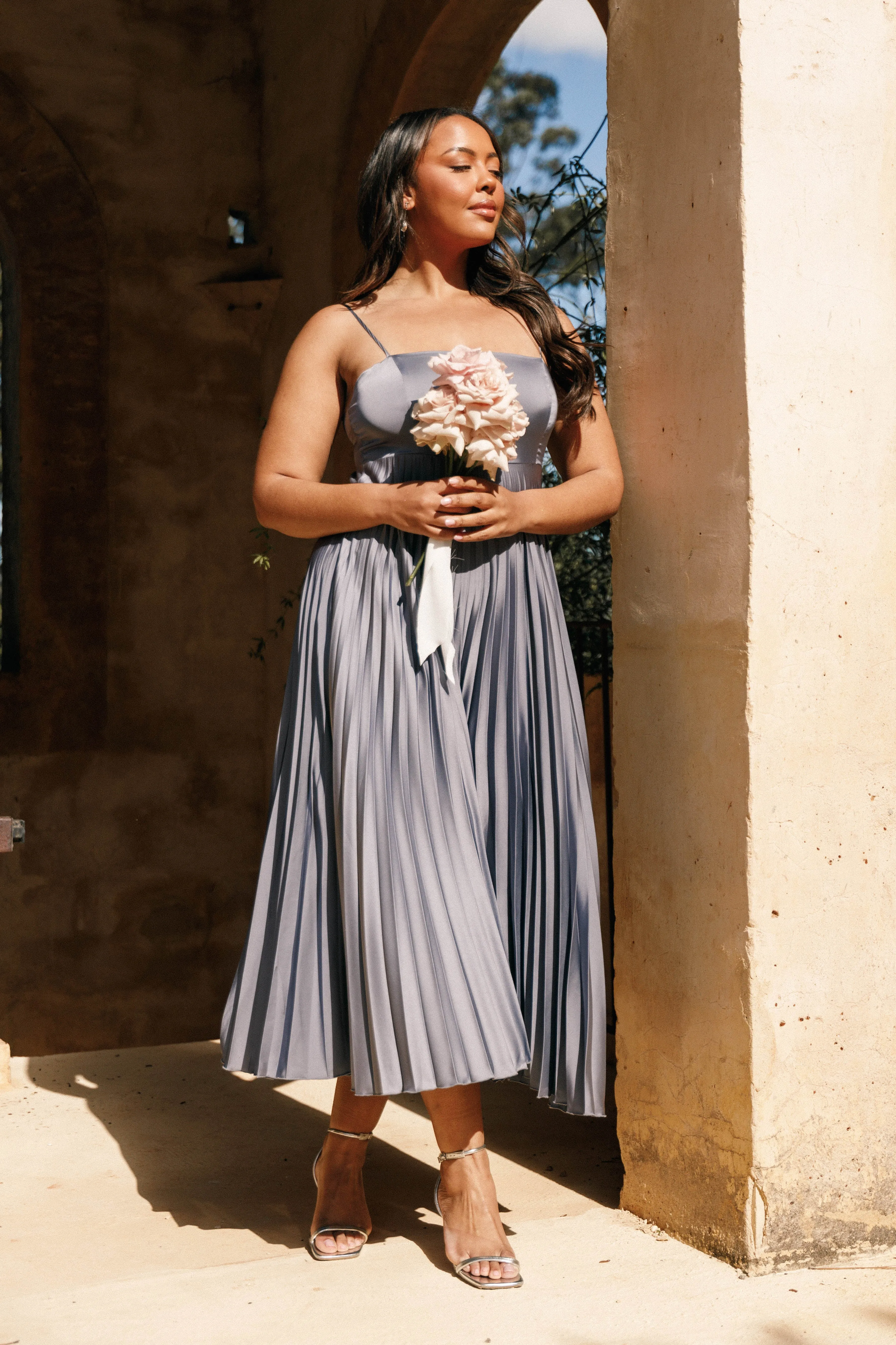 Keegan Maxi Dress - Steel Gray sold by Petal & Pup product image thumbnail 2