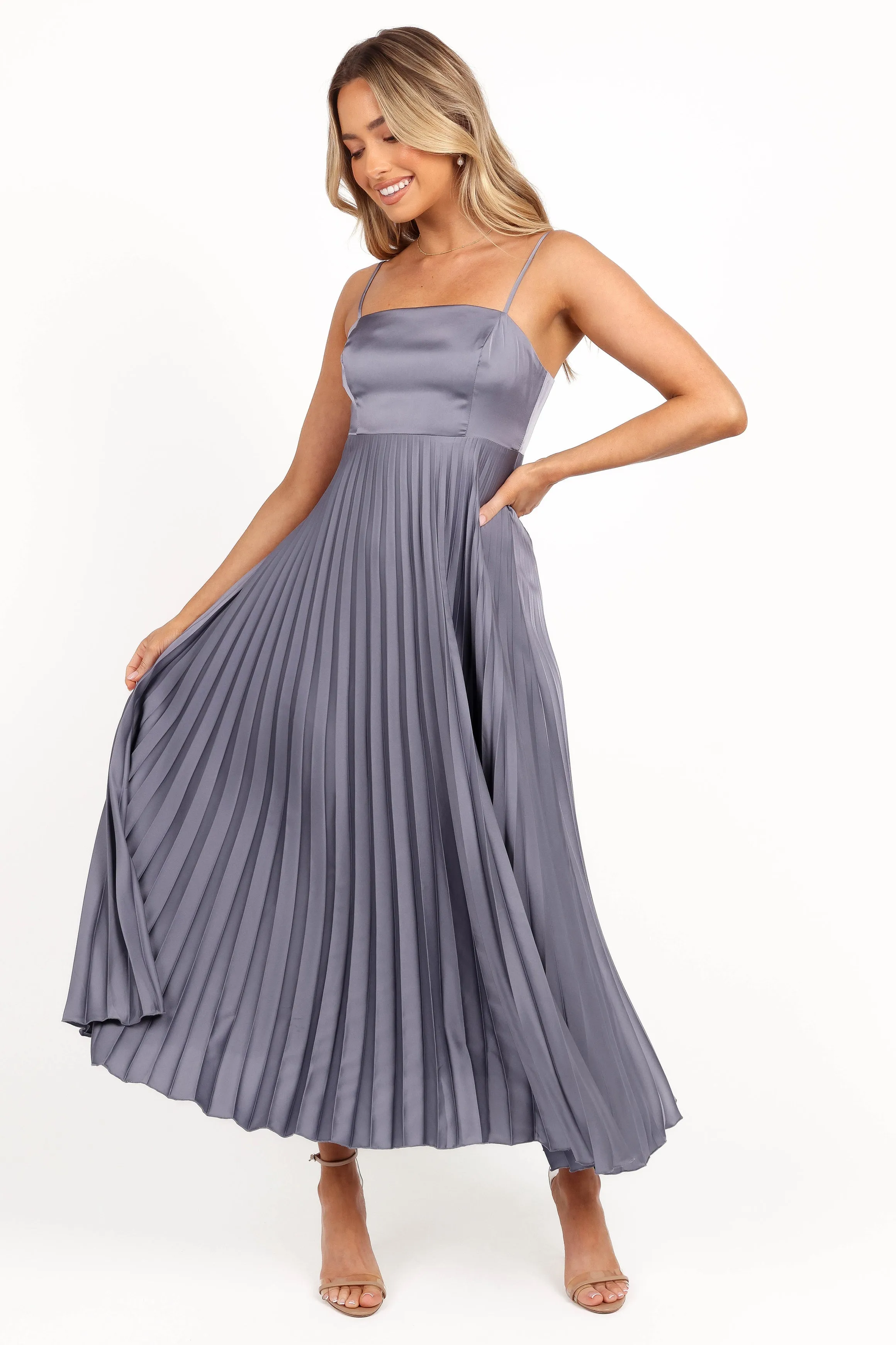 Keegan Maxi Dress - Steel Gray sold by Petal & Pup product image thumbnail 3
