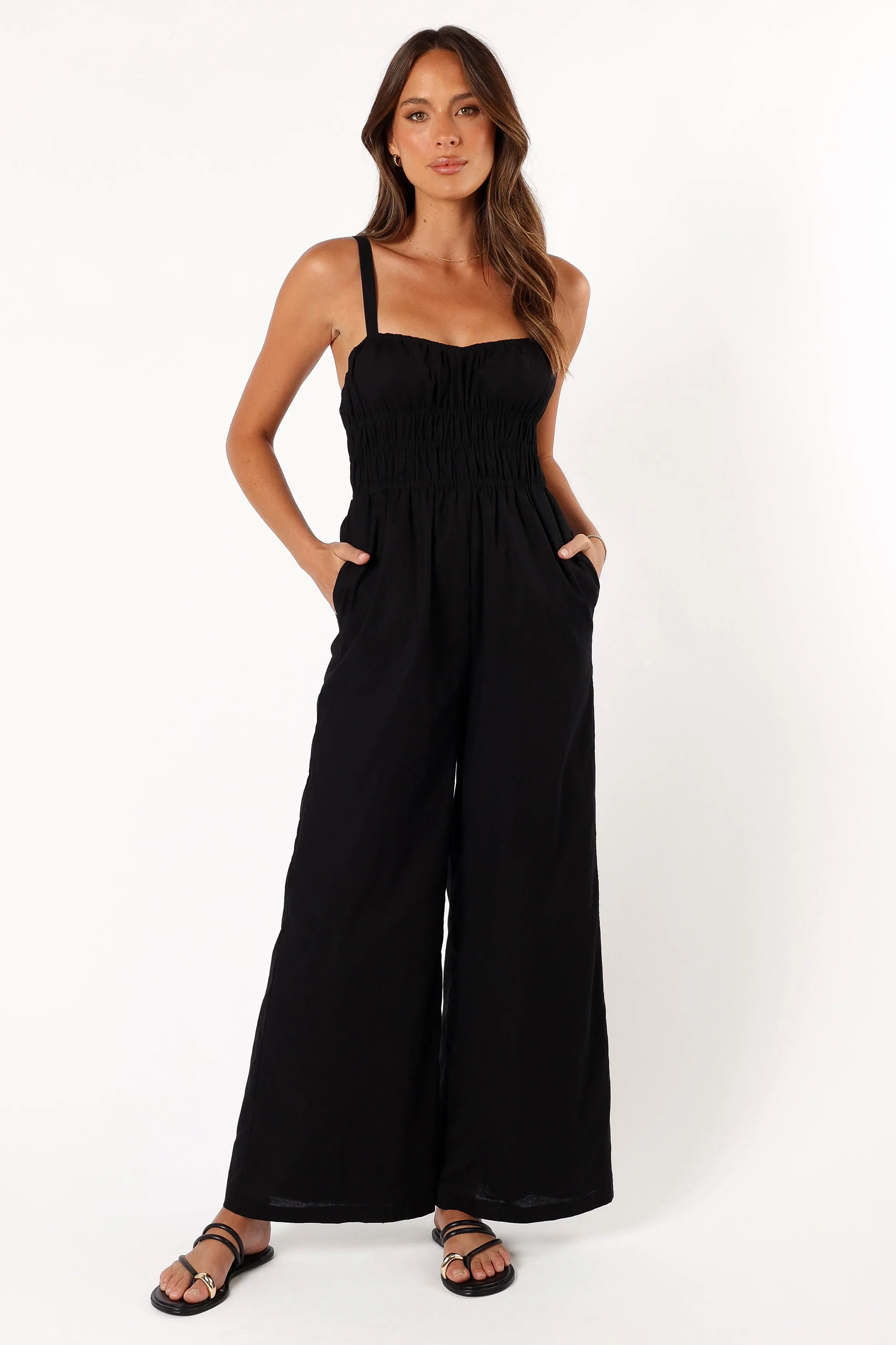 Williams Jumpsuit - Black sold by Petal & Pup