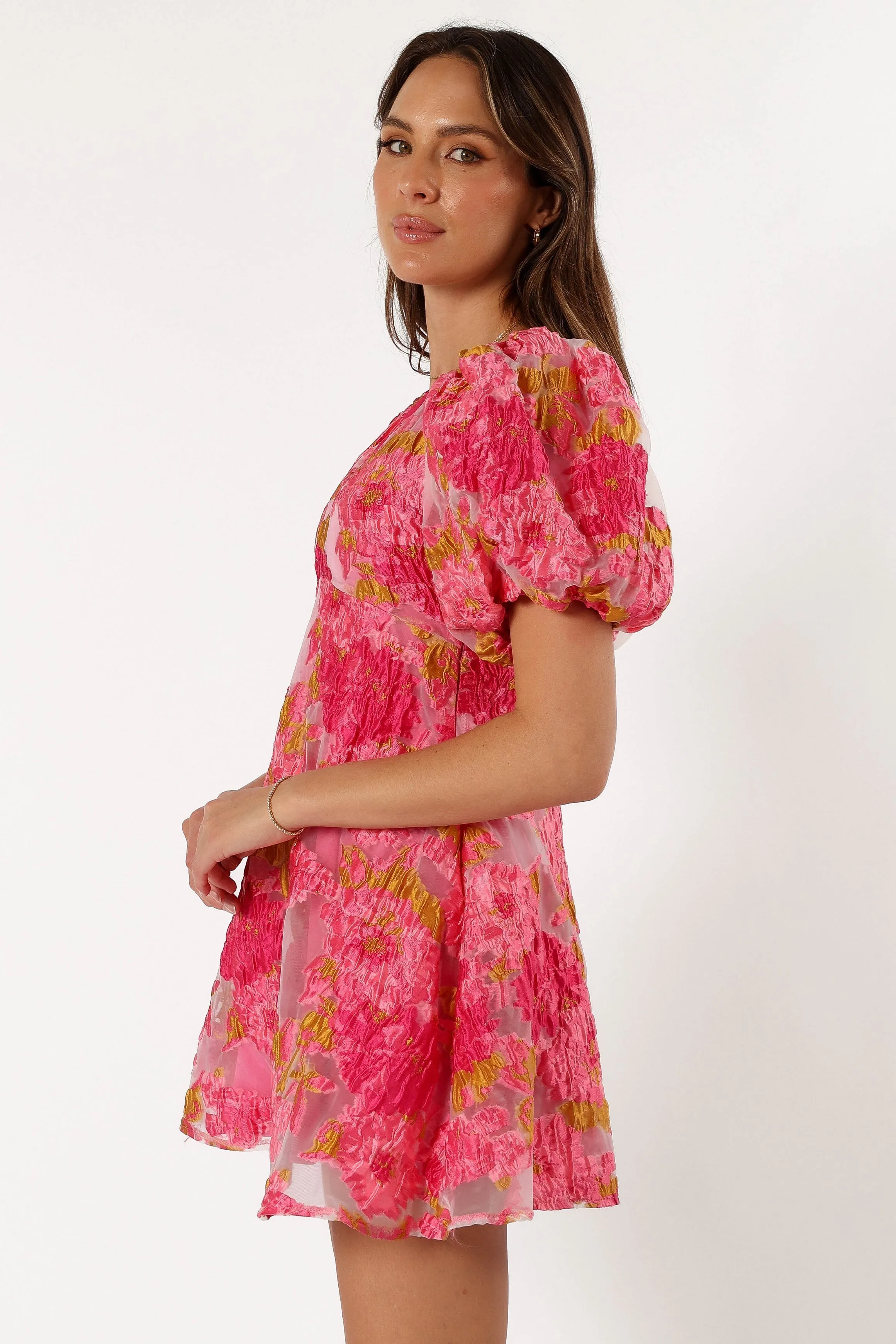 Jordin Floral Mini Dress - Pink sold by Petal & Pup product image thumbnail 4