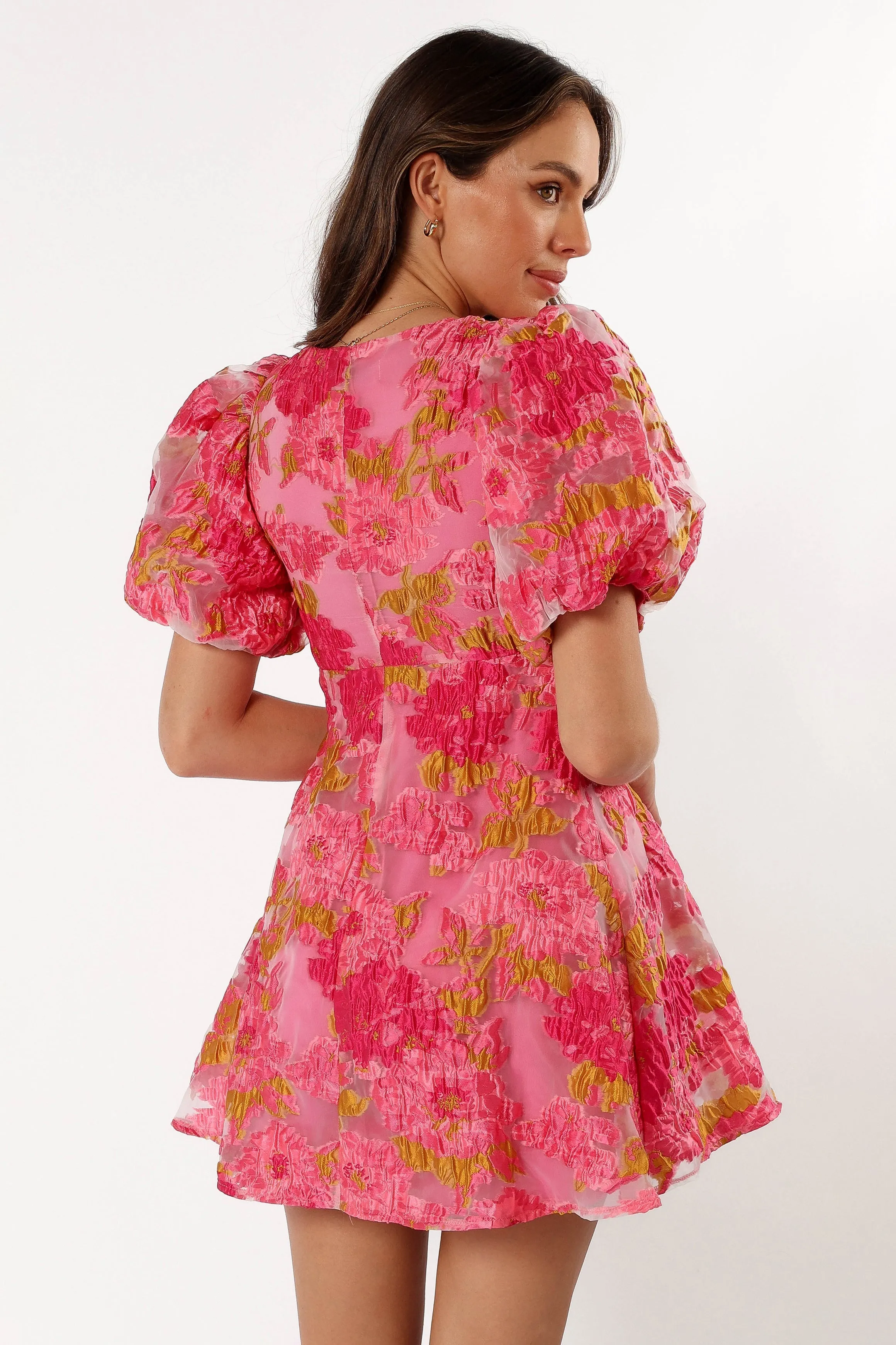 Jordin Floral Mini Dress - Pink sold by Petal & Pup product image thumbnail 5