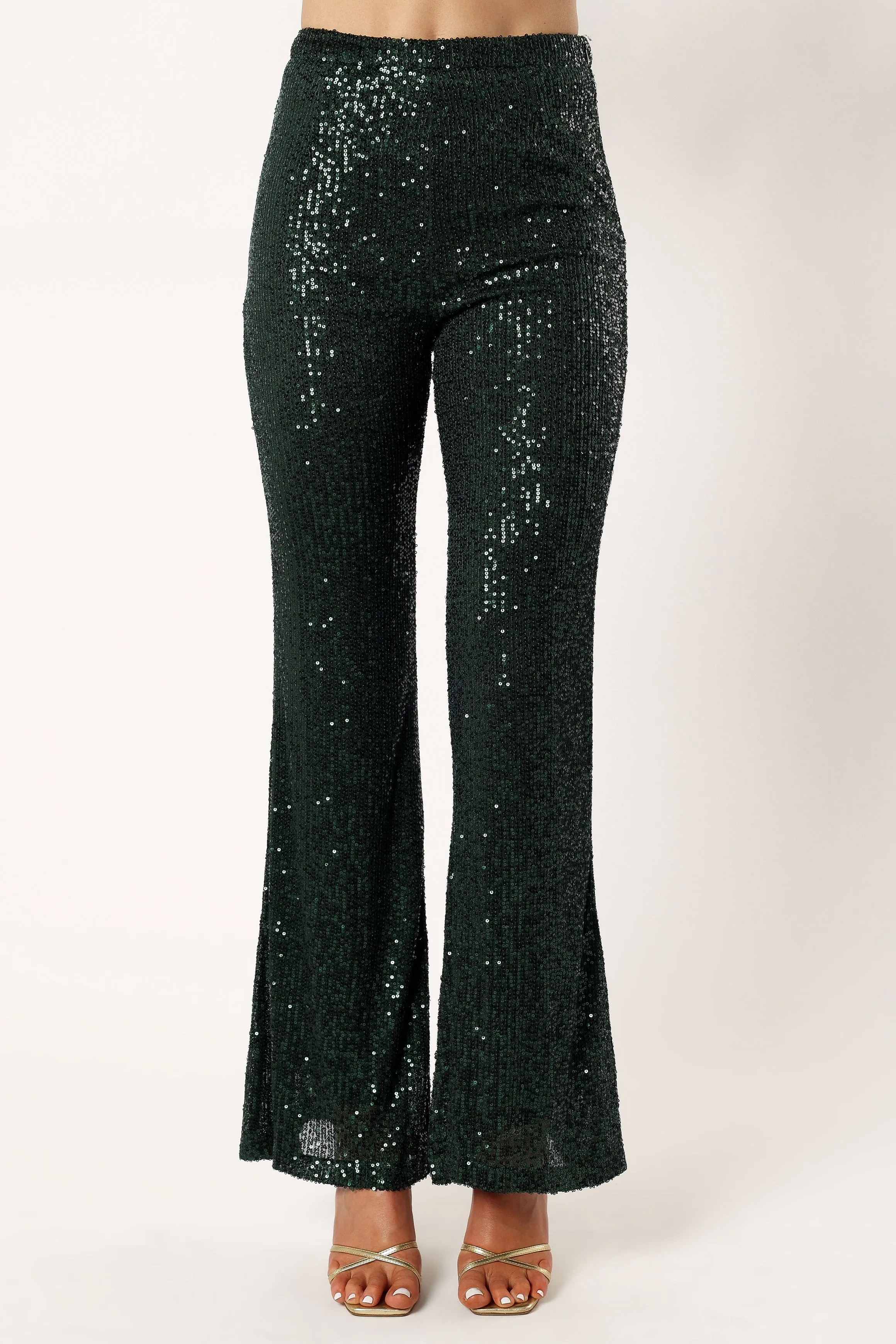 Darcy Sequin Two Piece Pant Set - Hunter Green sold by Petal & Pup product image thumbnail 4