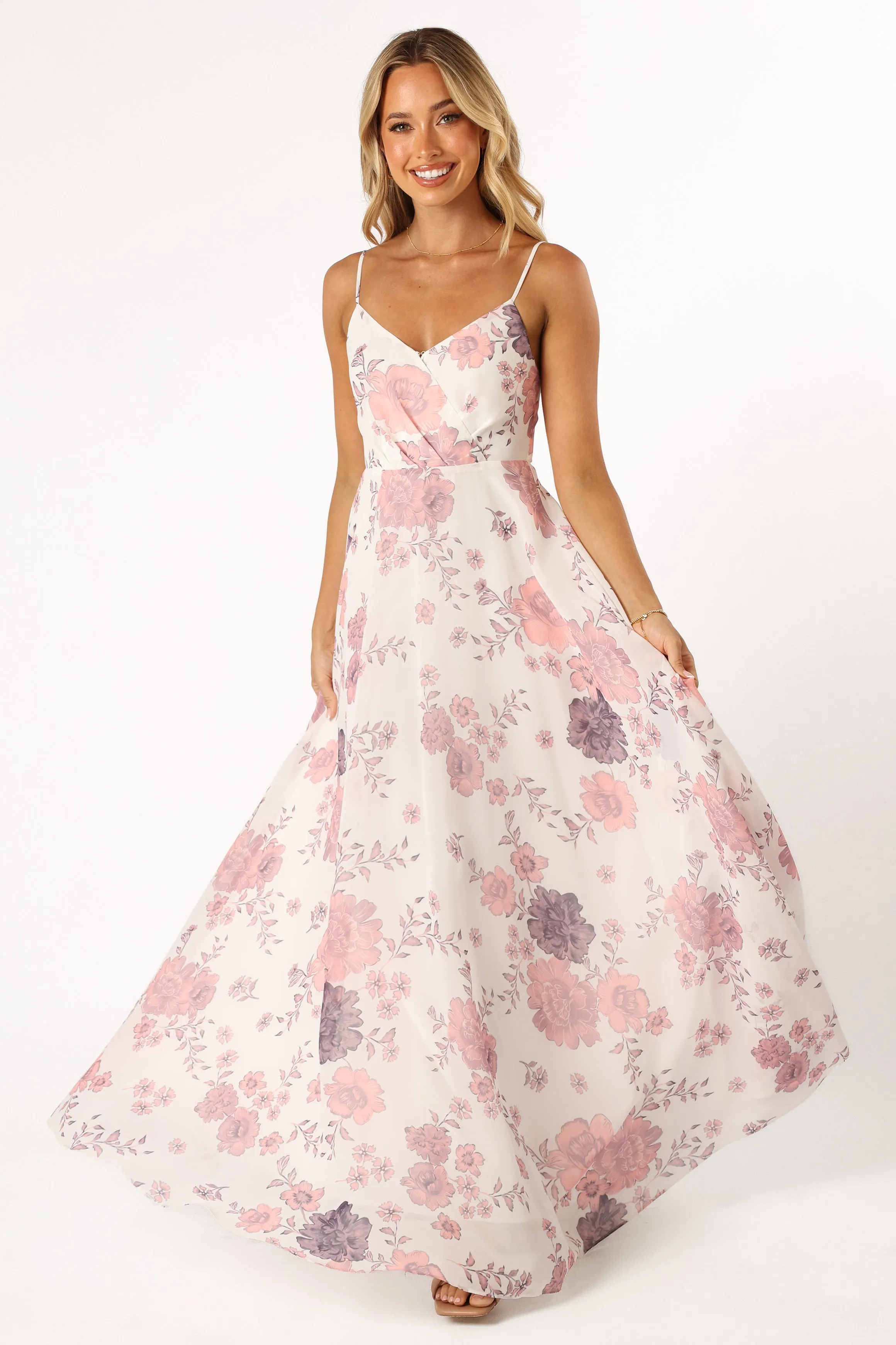 Madilyn Maxi Dress - White Floral sold by Petal & Pup product image thumbnail 3