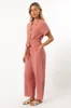 Archie Jumpsuit - Pink sold by Petal & Pup