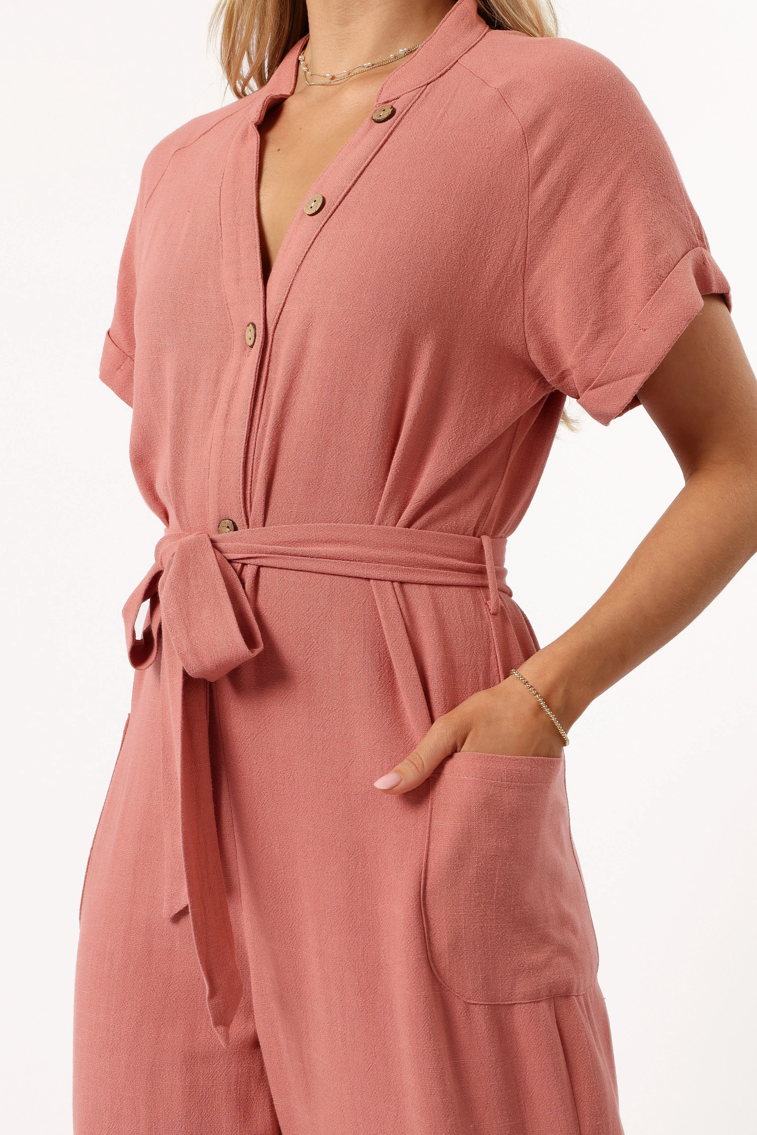 Archie Jumpsuit - Pink sold by Petal & Pup product image thumbnail 2