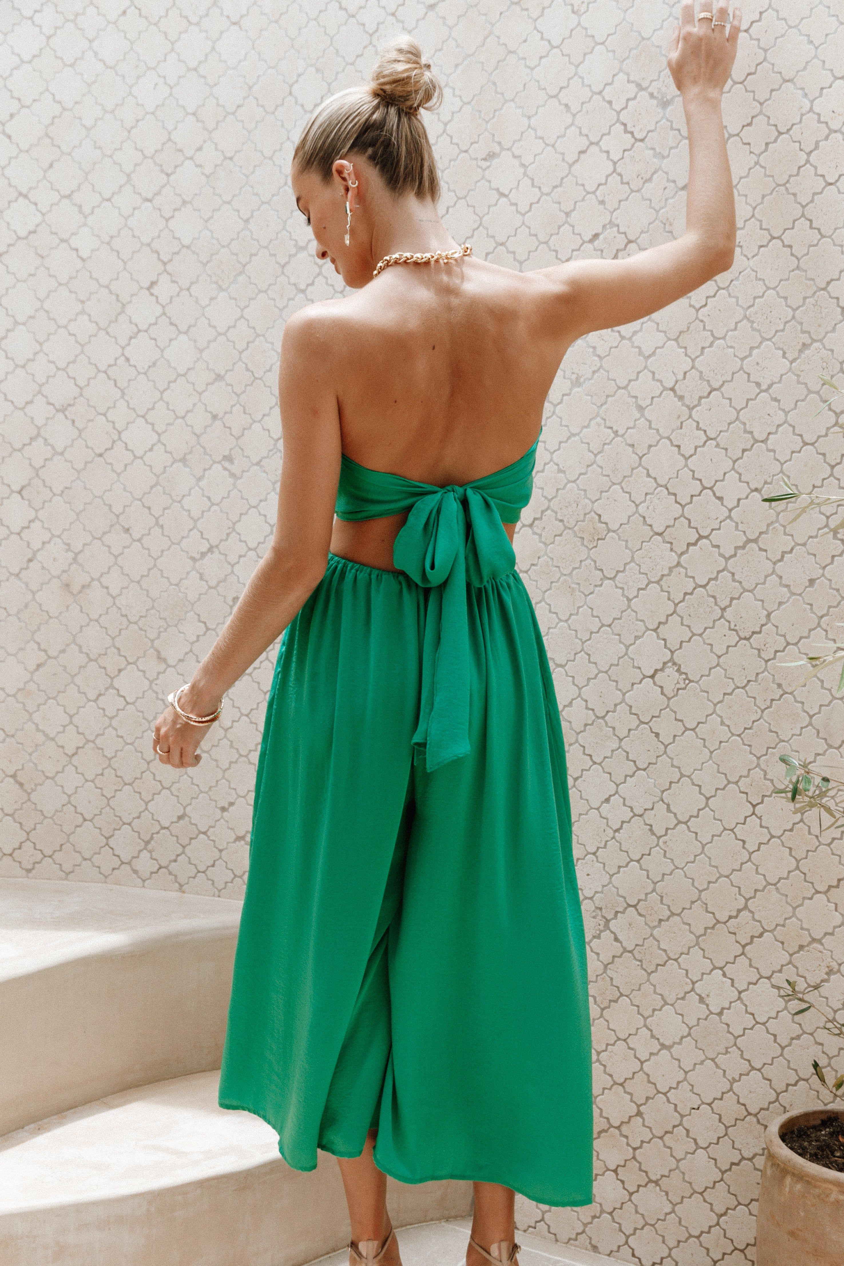 Violet Buckle Jumpsuit - Green sold by Petal & Pup product image thumbnail 2