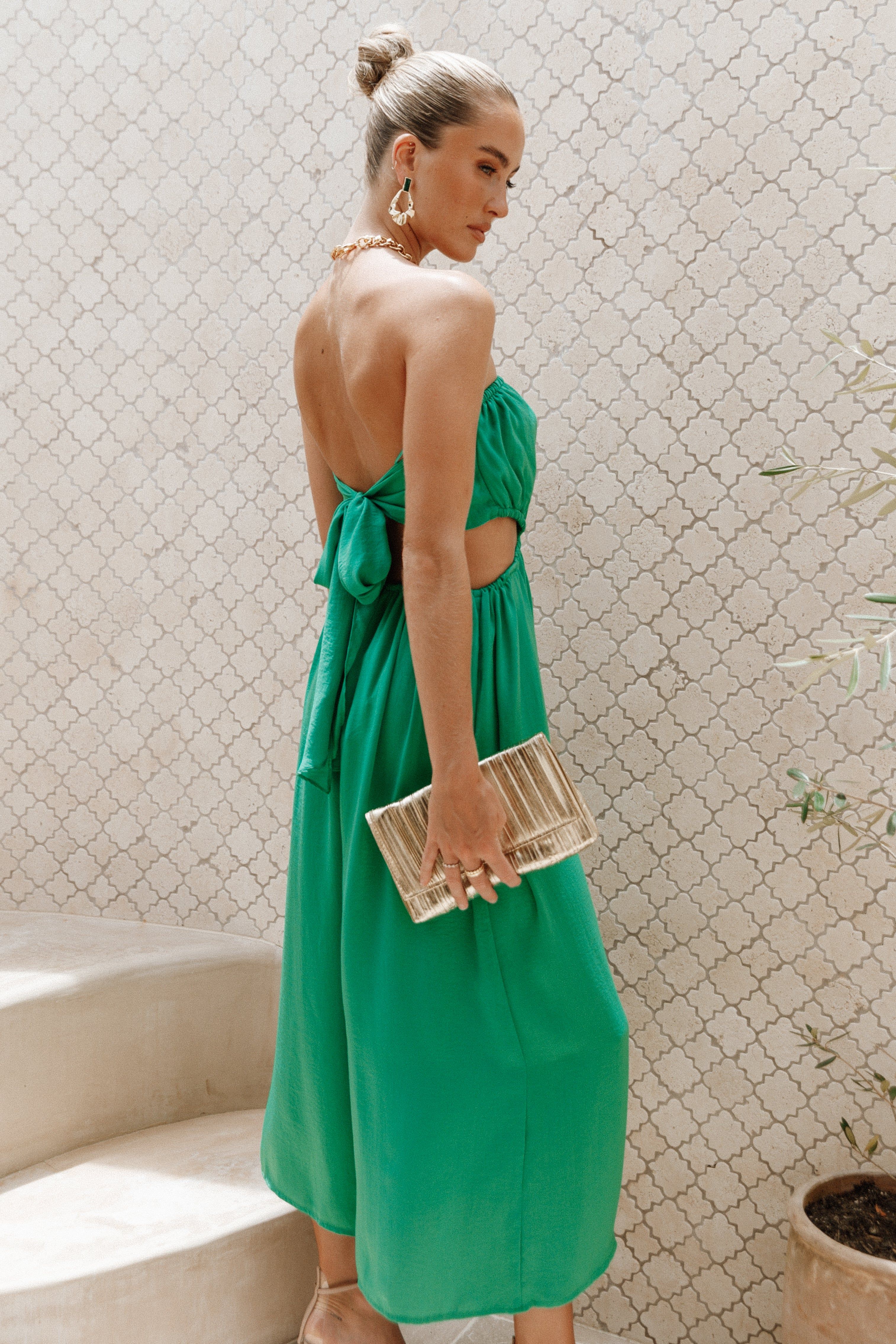 Violet Buckle Jumpsuit - Green sold by Petal & Pup product image thumbnail 4