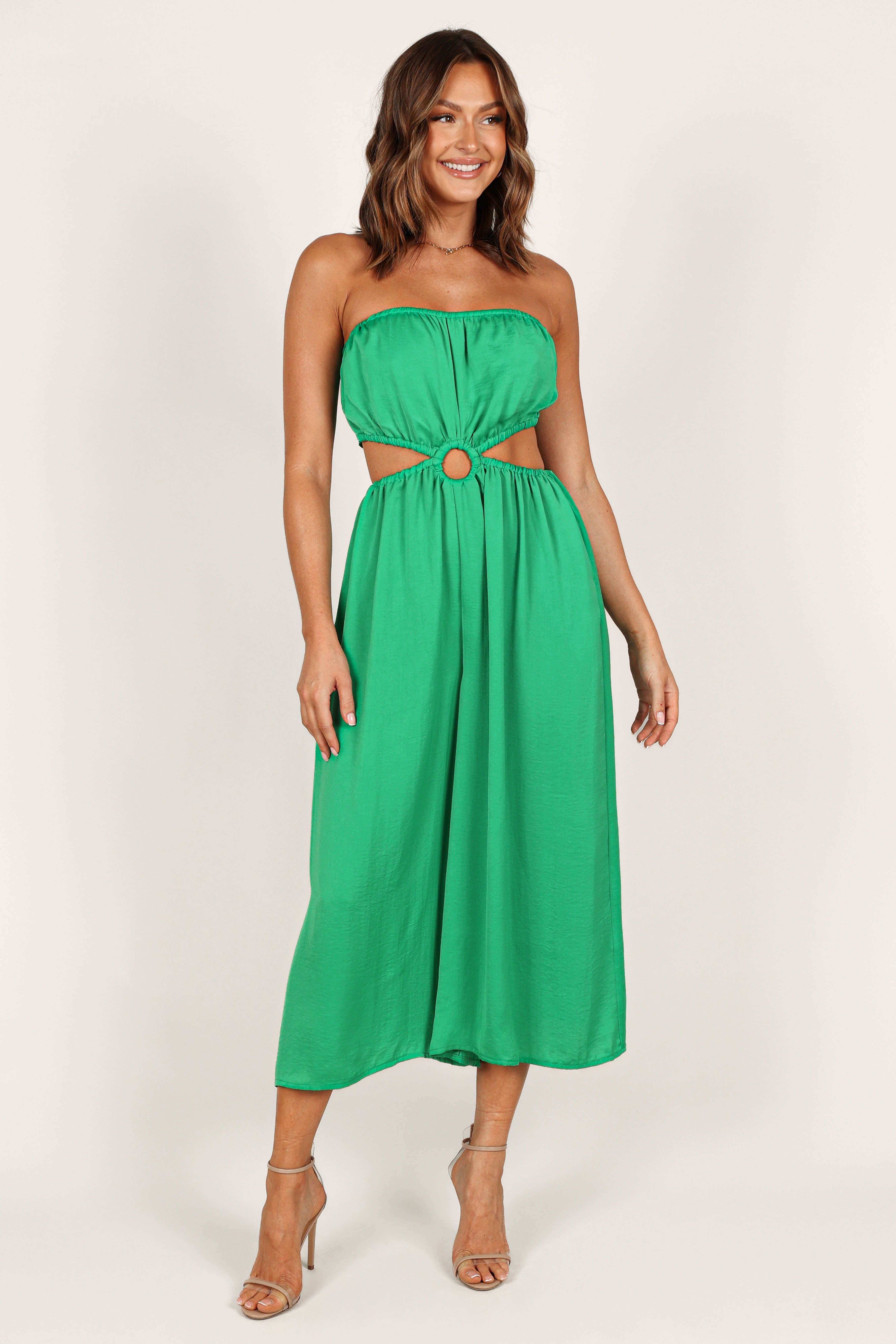 Violet Buckle Jumpsuit - Green sold by Petal & Pup product image thumbnail 5