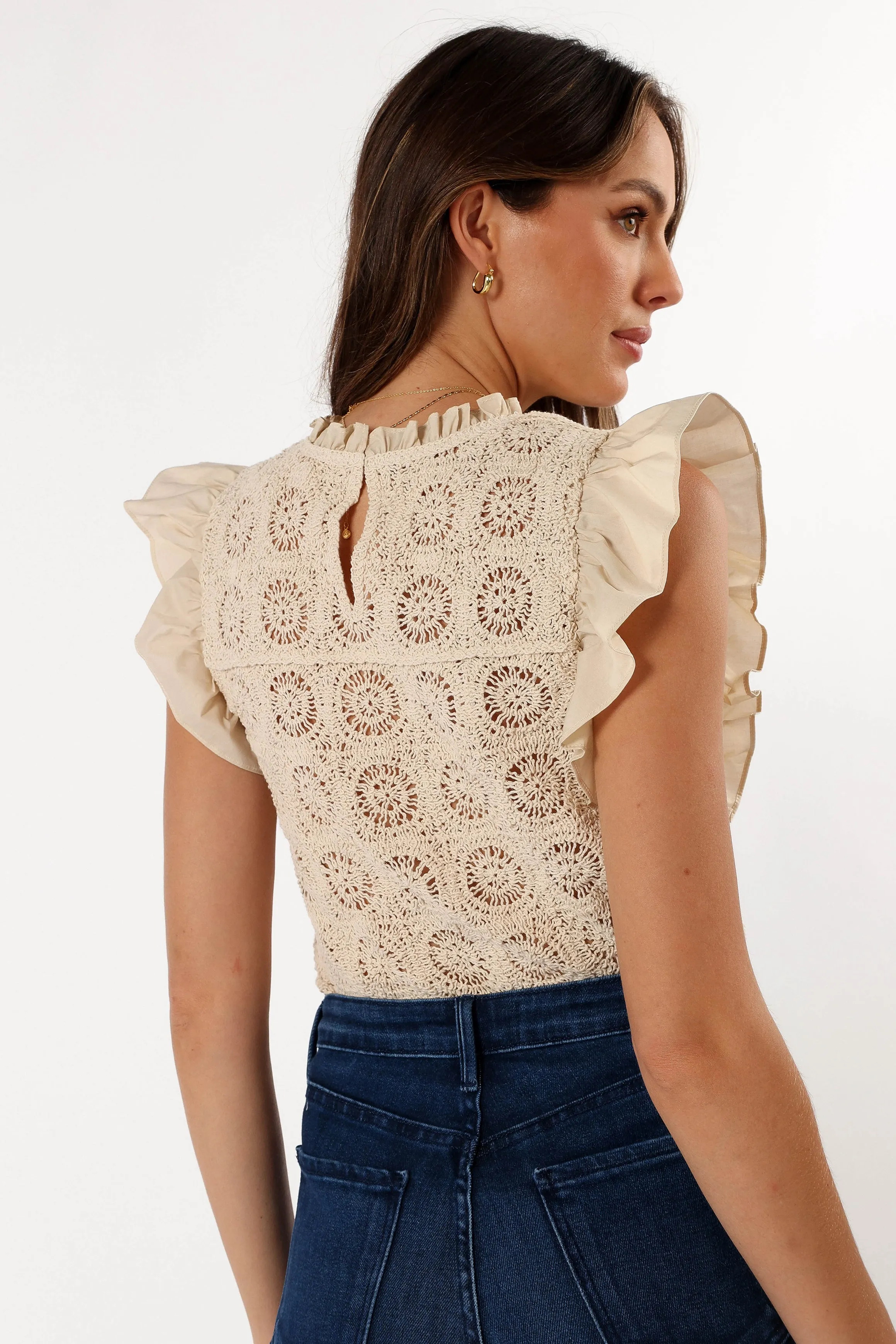 Fiona Knit Top - Natural sold by Petal & Pup product image thumbnail 3
