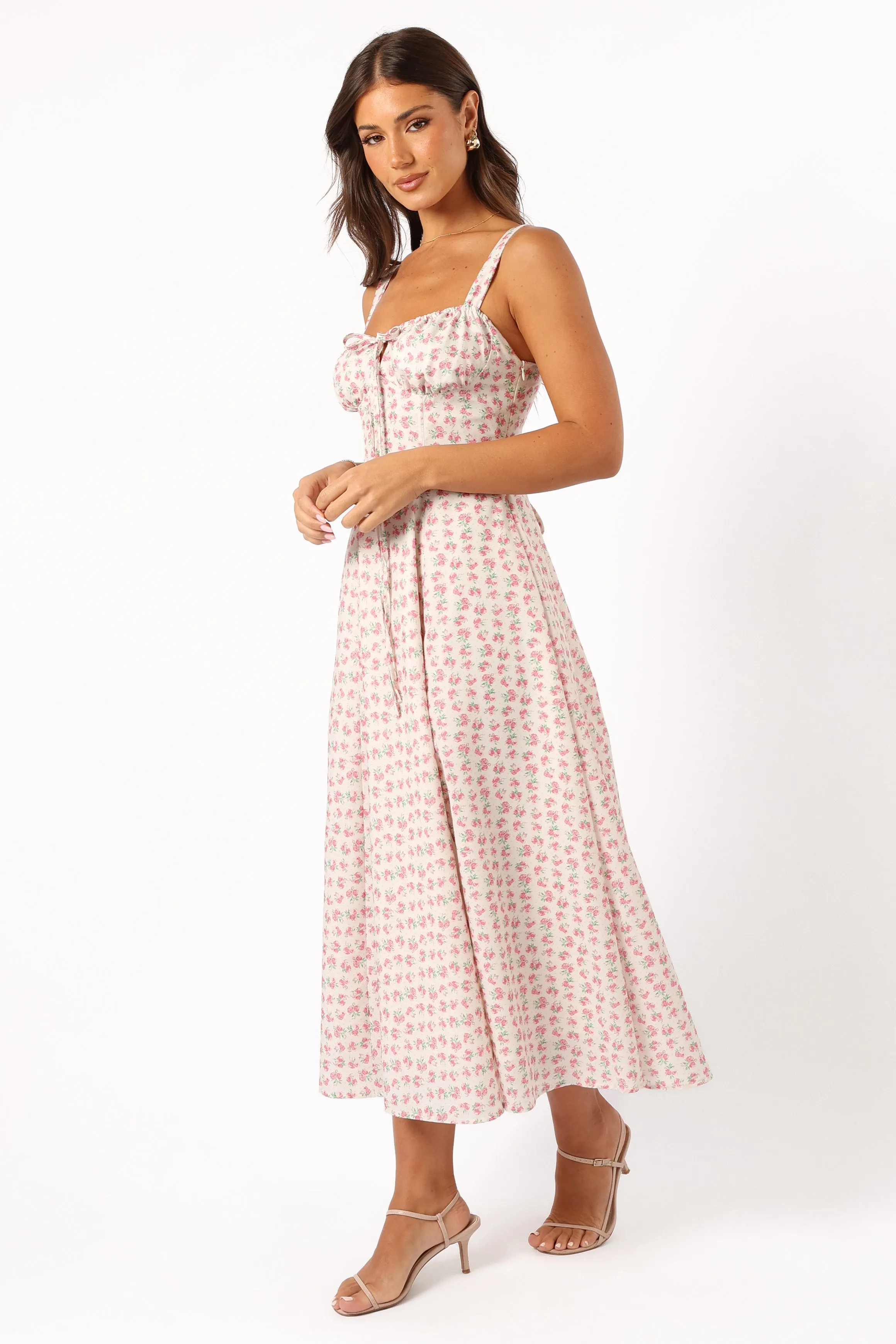 Elodie Midi Dress - Pink Floral sold by Petal & Pup product image thumbnail 5