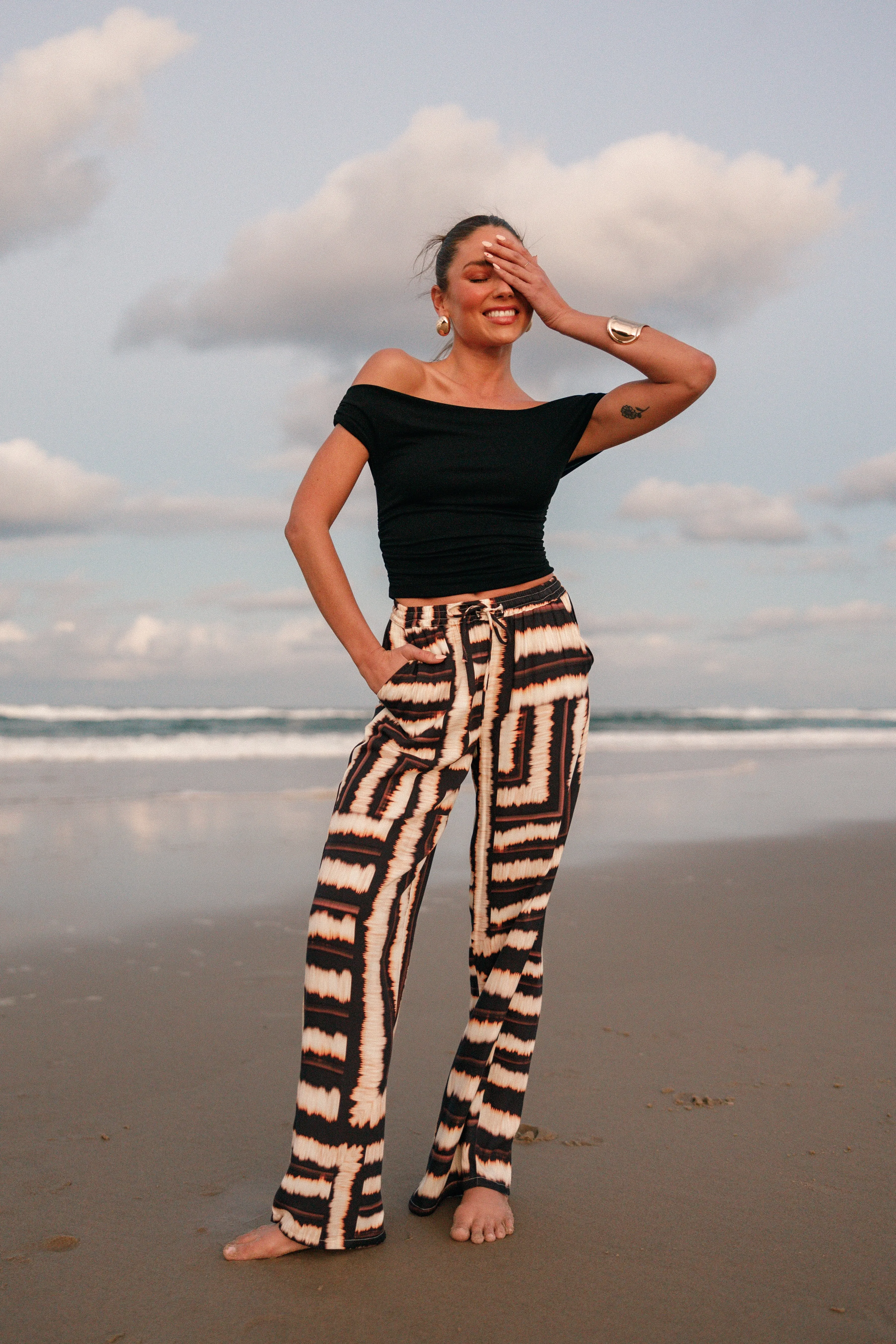 Lanna Off Shoulder Top - Black sold by Petal & Pup product image thumbnail 2