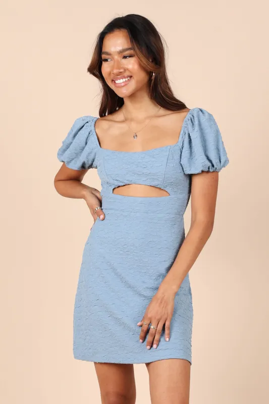 Baxie Mini Dress - Blue sold by Petal & Pup