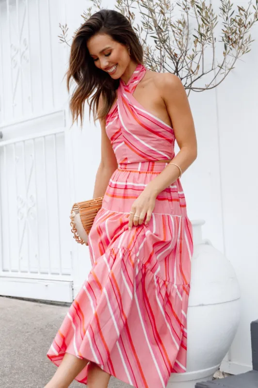 Sophia Set - Pink Stripe sold by Petal & Pup