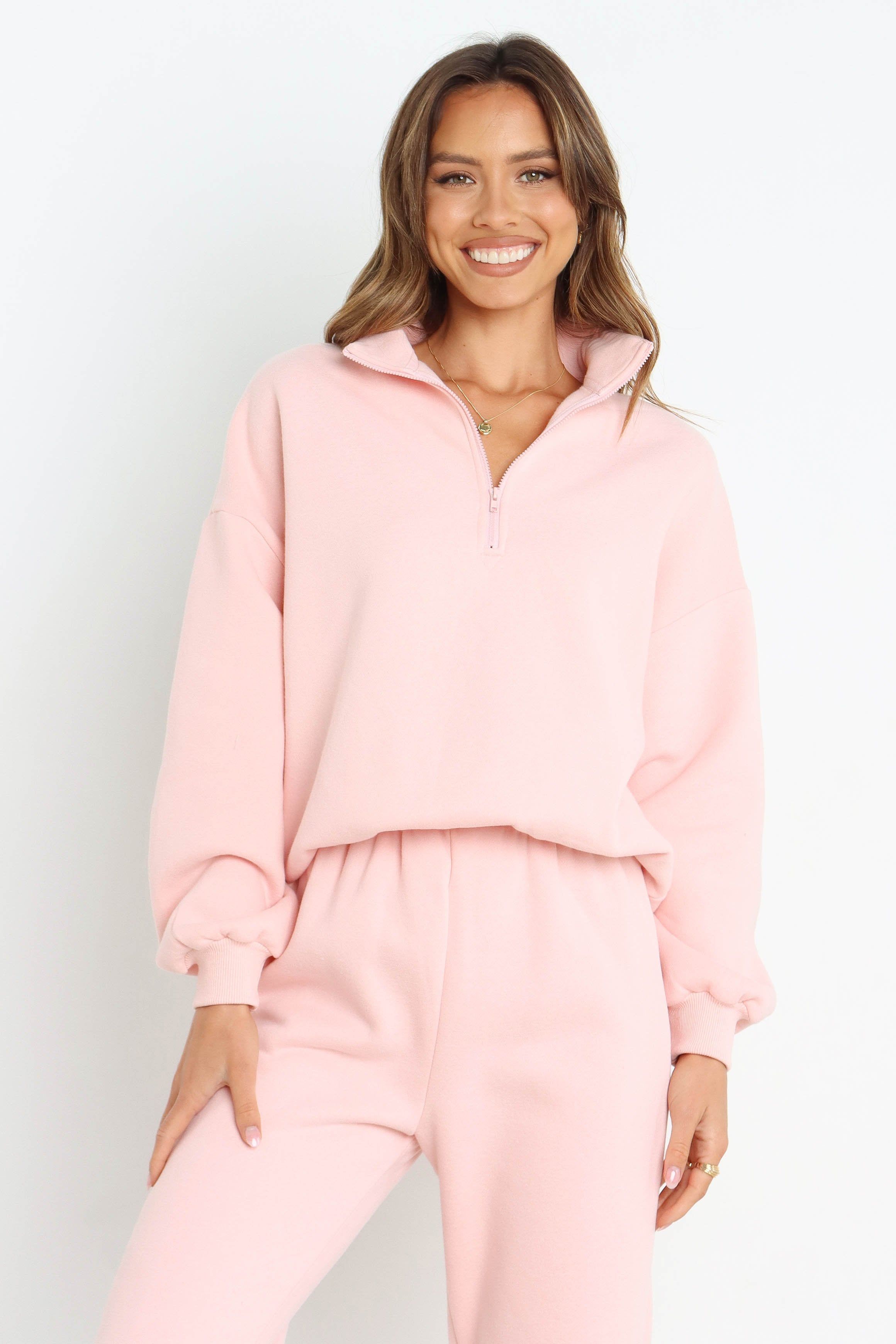 Braxon Sweater - Pink sold by Petal & Pup