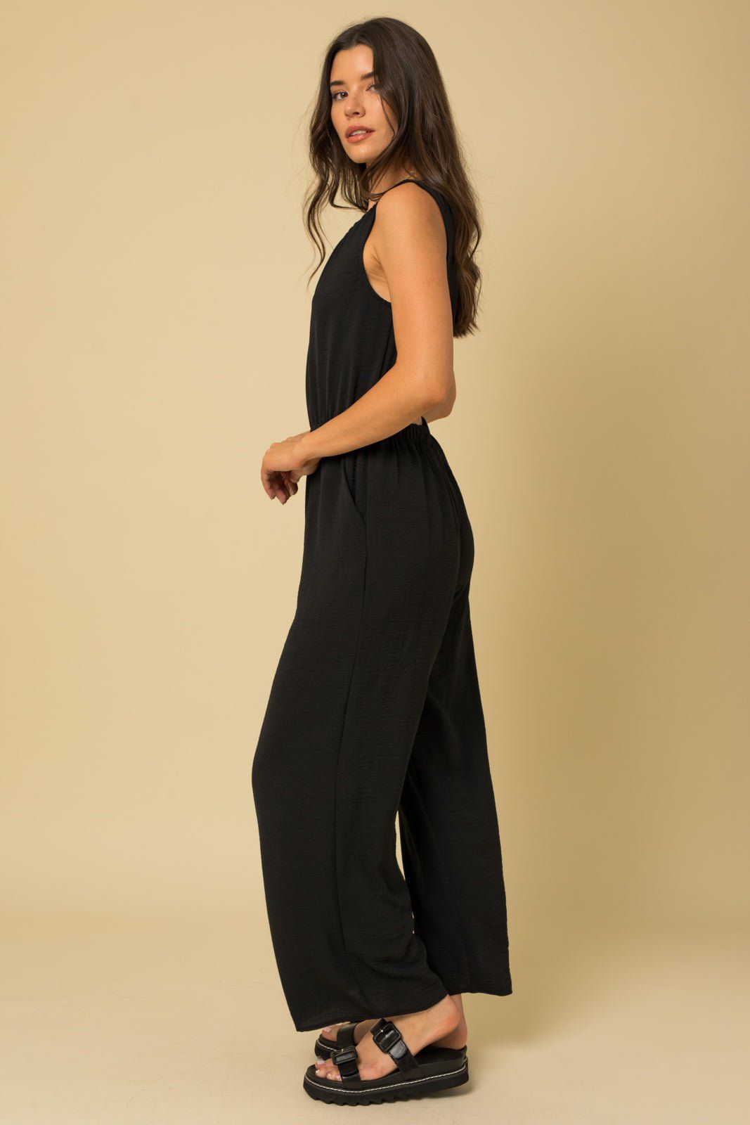 Penny Stretch Jumpsuit - Black sold by Petal & Pup product image thumbnail 3