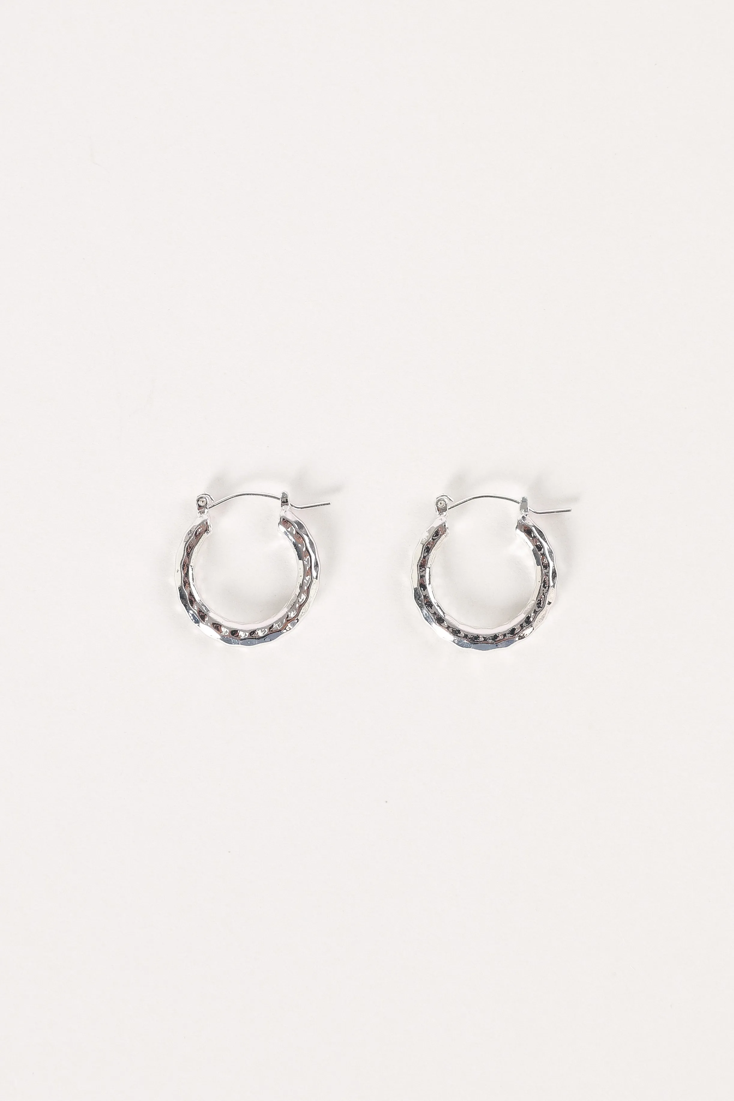 Kennedy Hoop Earrings - Silver sold by Petal & Pup