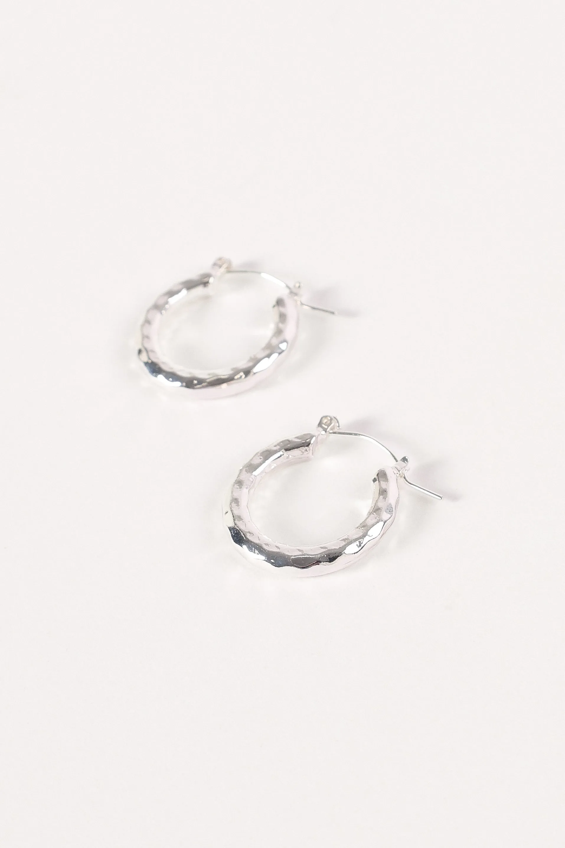 Kennedy Hoop Earrings - Silver sold by Petal & Pup product image thumbnail 2
