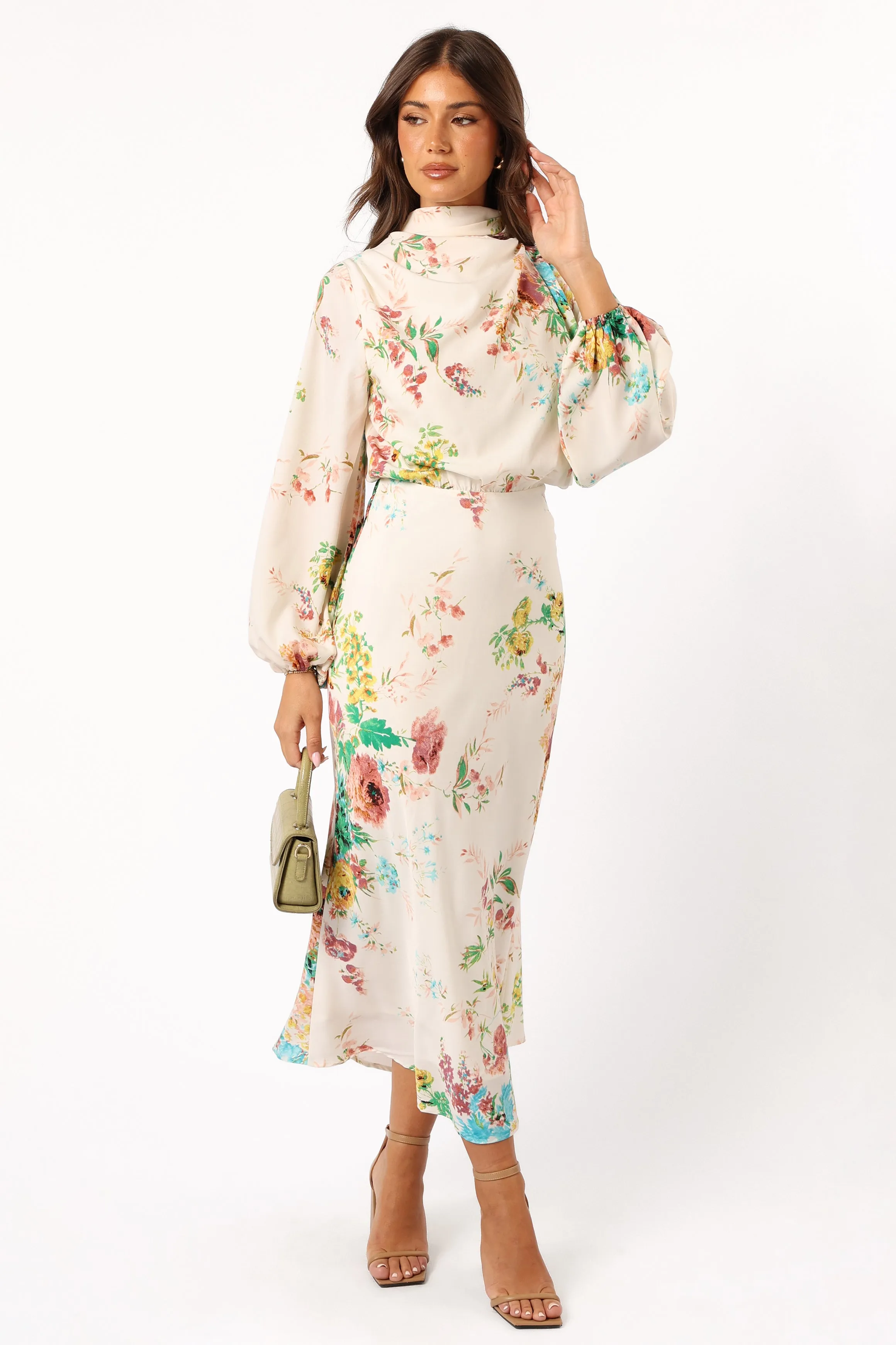 Sophia Long Sleeve Dress - White Floral sold by Petal & Pup product image thumbnail 3