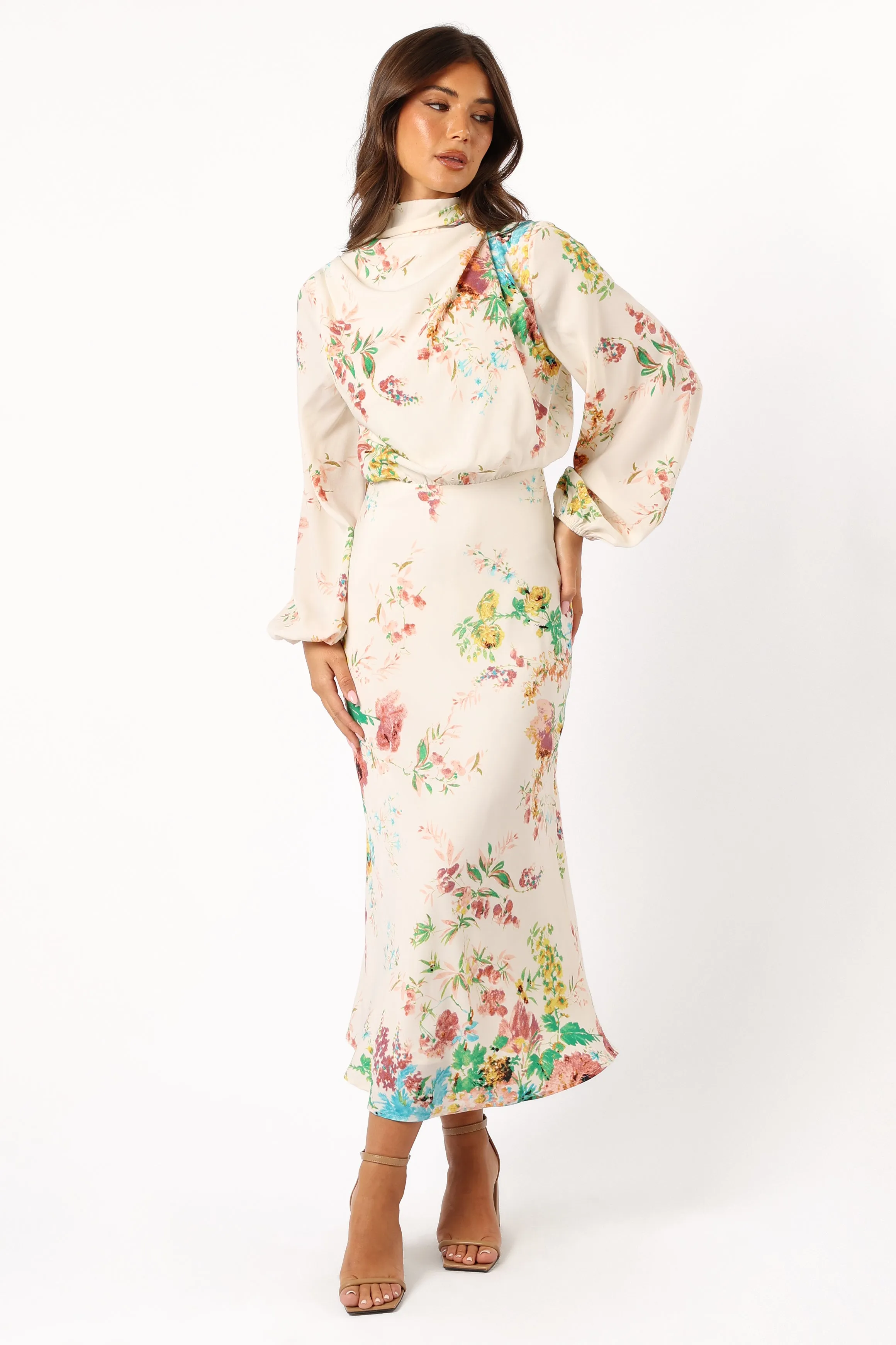 Sophia Long Sleeve Dress - White Floral sold by Petal & Pup product image thumbnail 4