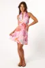 Ivy Halterneck Mini Dress - Multi Floral sold by Petal & Pup