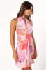 Ivy Halterneck Mini Dress - Multi Floral sold by Petal & Pup