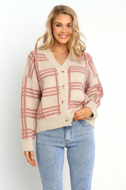 Madison Cardigan - Beige sold by Petal & Pup
