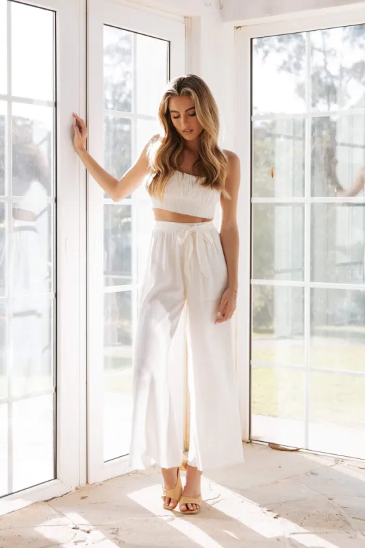 Koma Pants - White made by Petal & Pup