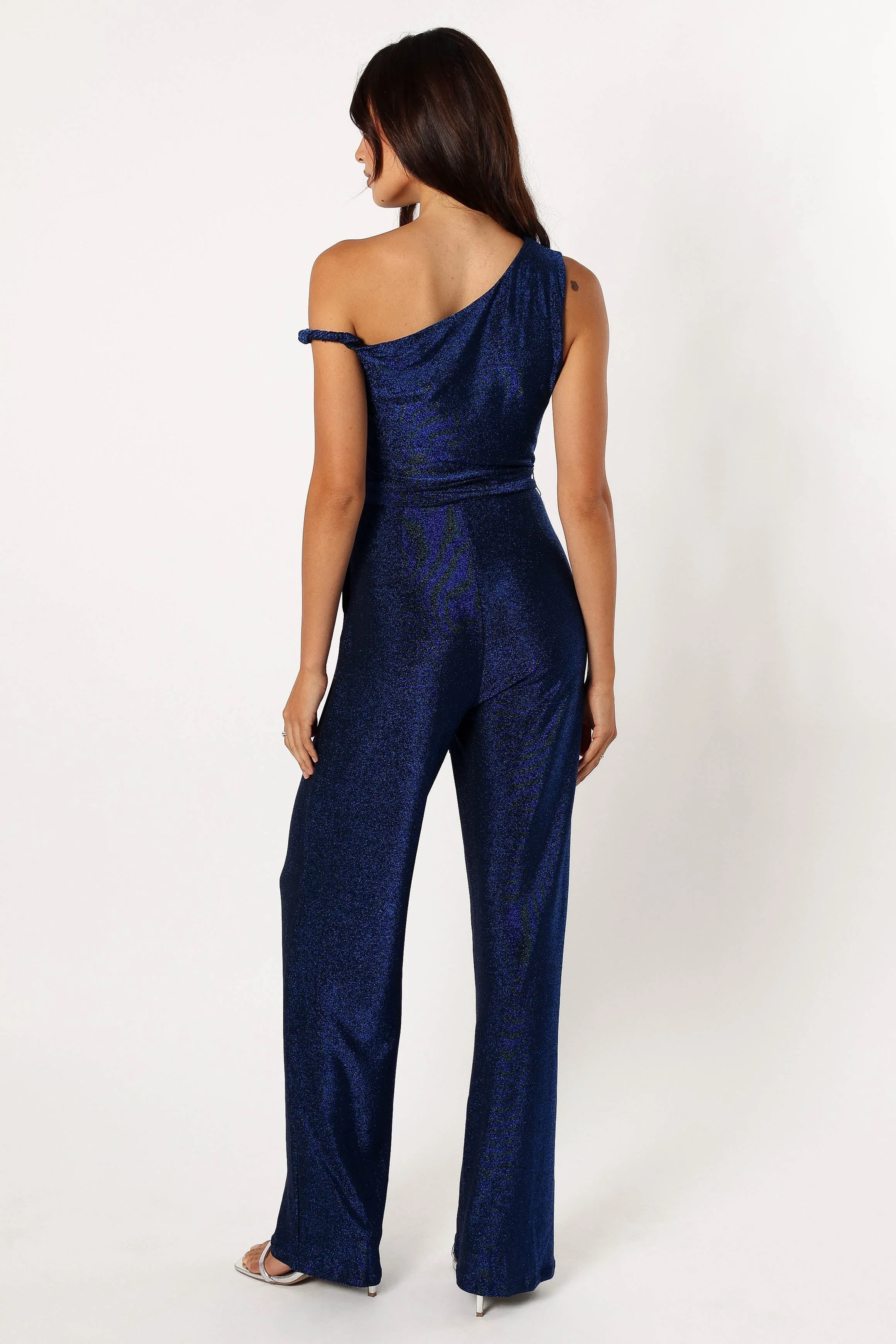 Katarina Off Shoulder Jumpsuit - Midnight Blue sold by Petal & Pup product image thumbnail 3
