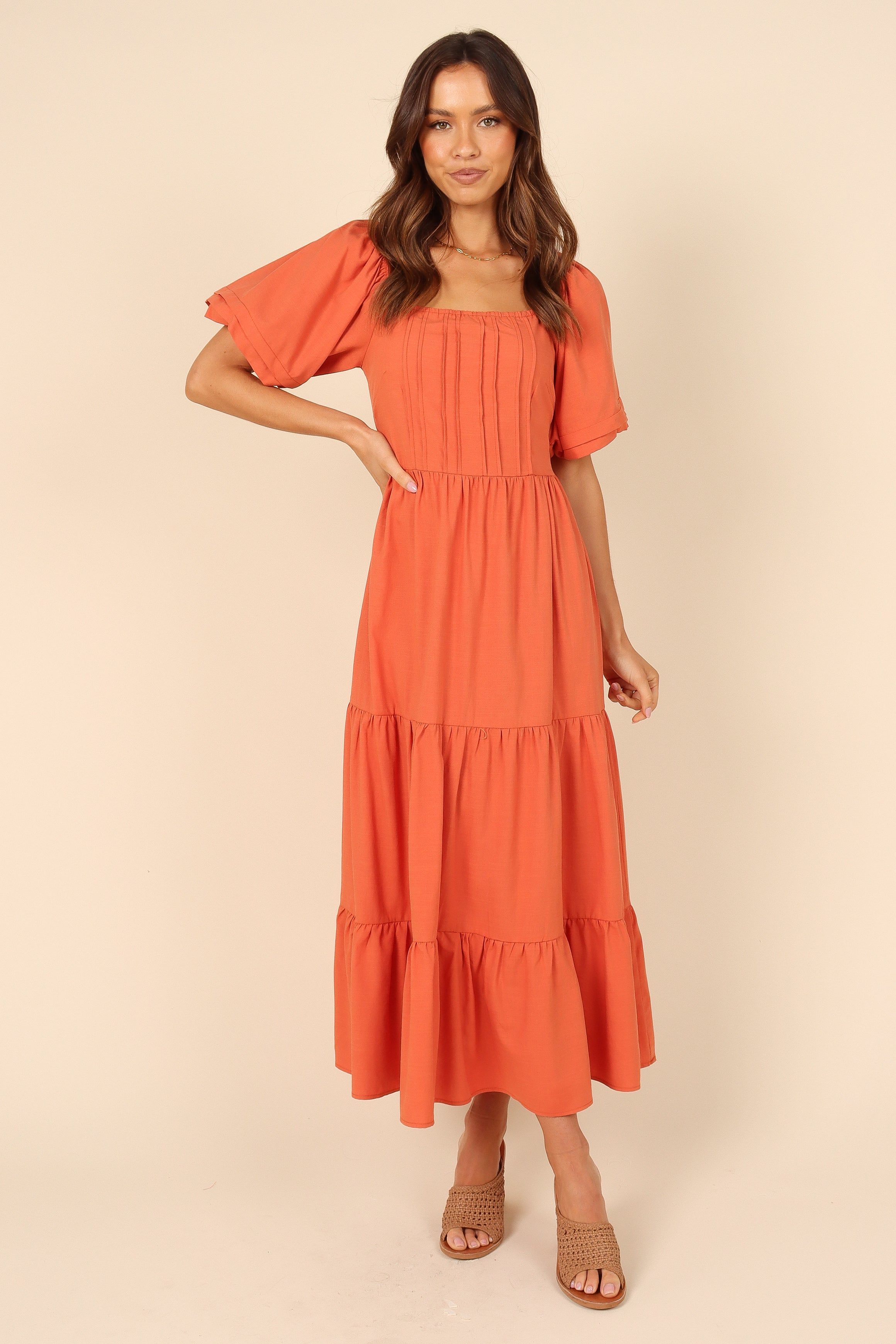 Kamila Tiered Dress - Rust sold by Petal & Pup product image thumbnail 7