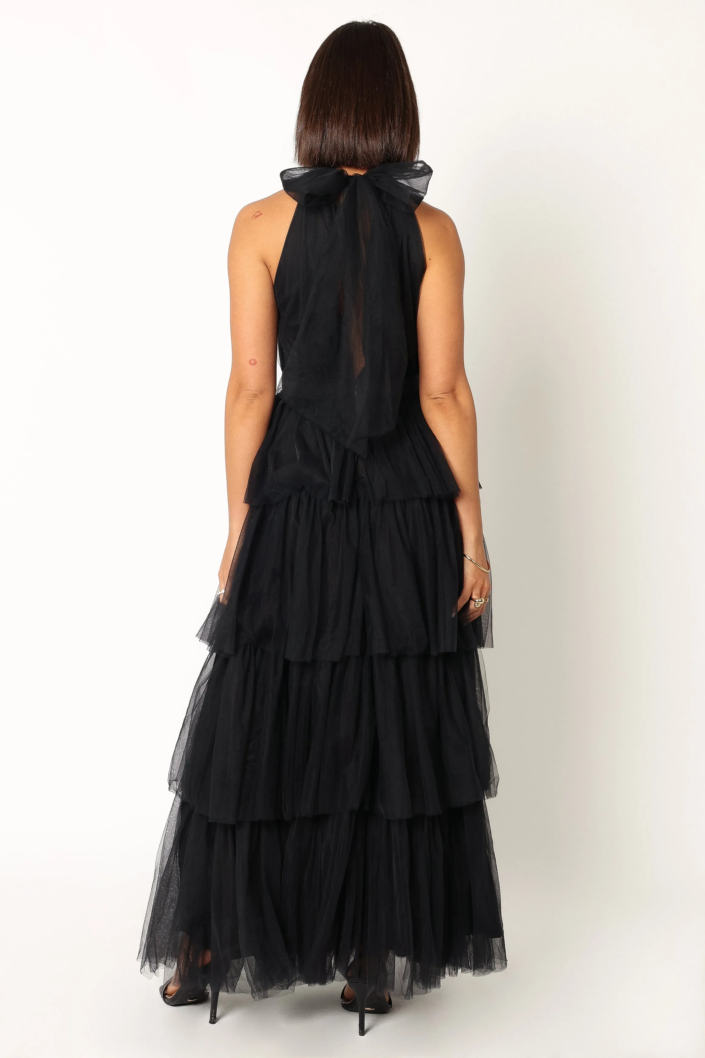 Frances Halterneck Maxi Dress - Black sold by Petal & Pup product image thumbnail 5